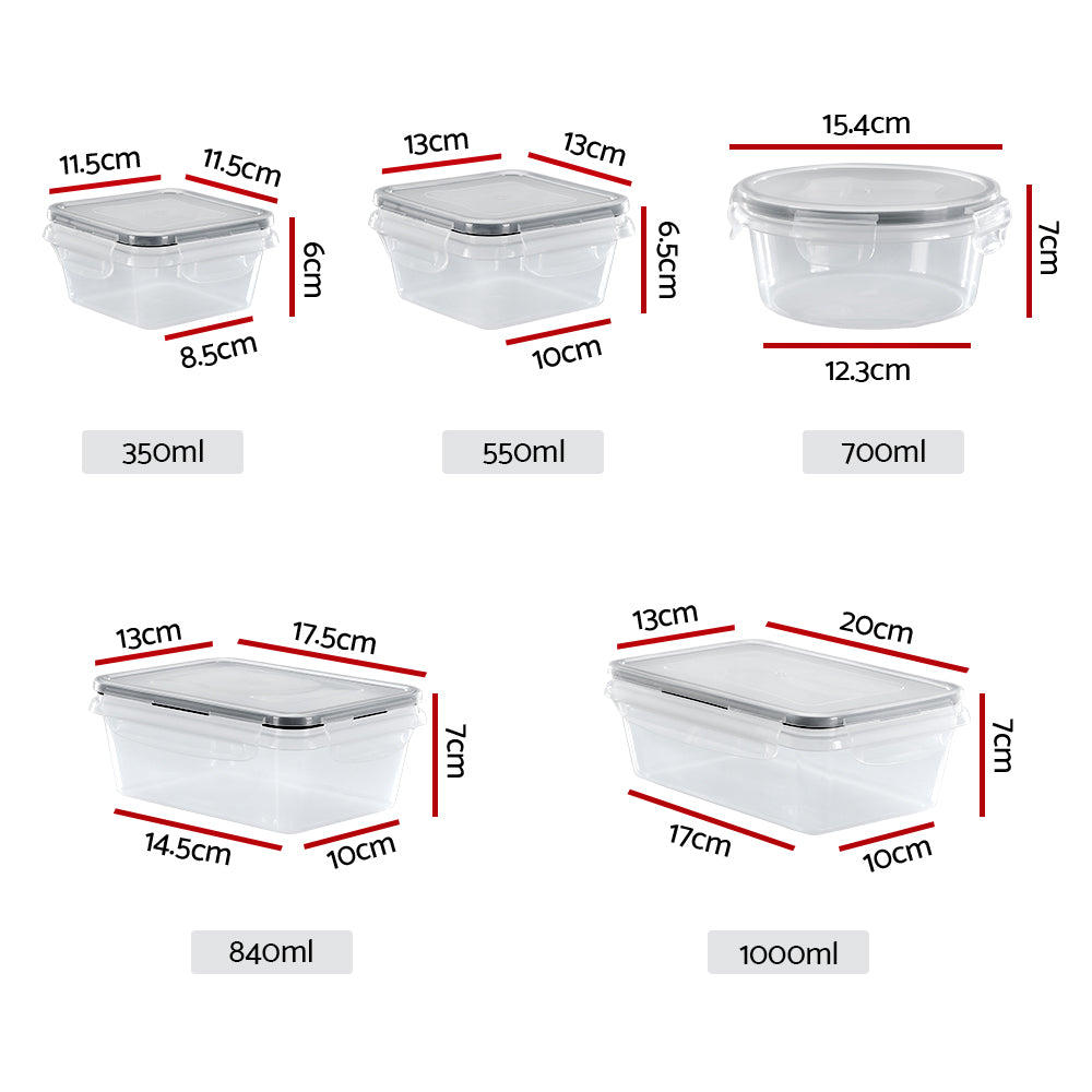Food Storage - Cereal Dispenser Food Storage Container 16Pcs