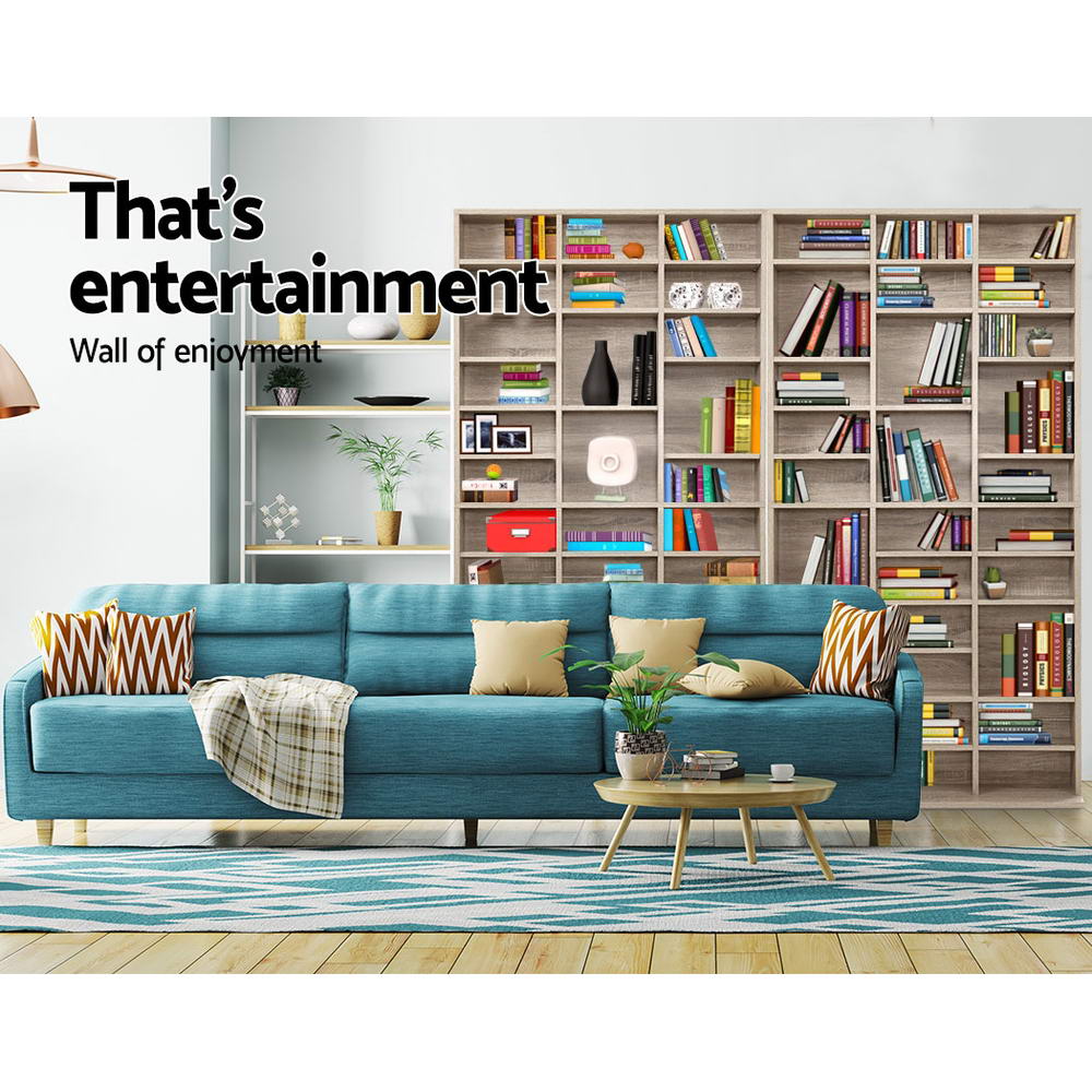 Artiss Dvd Shelf Media - Bookshelf Cd Storage Rack - Bert Oak