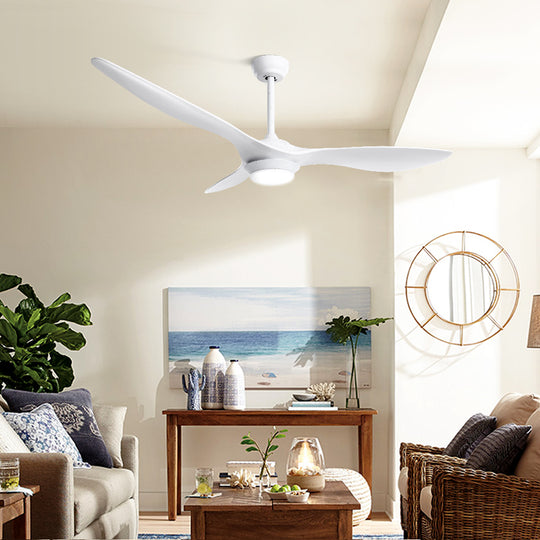 52'' Ceiling Fan Dc Motor W/Light W/Remote - White - Quot Led Timer Reverse