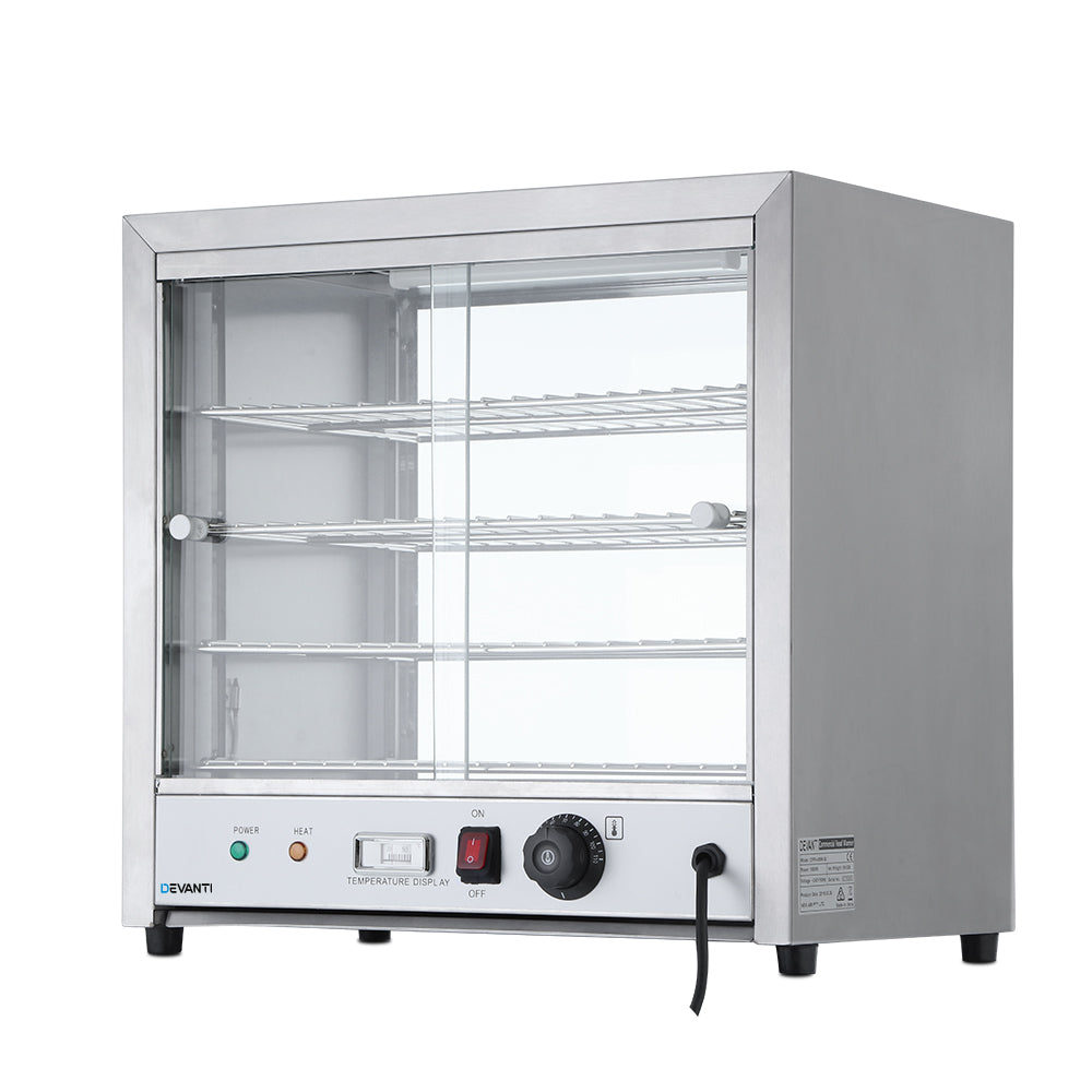 Food Warmers & Chafing Dishes - Commercial Food Warmer Hot Display Showcase Cabinet 54Cm