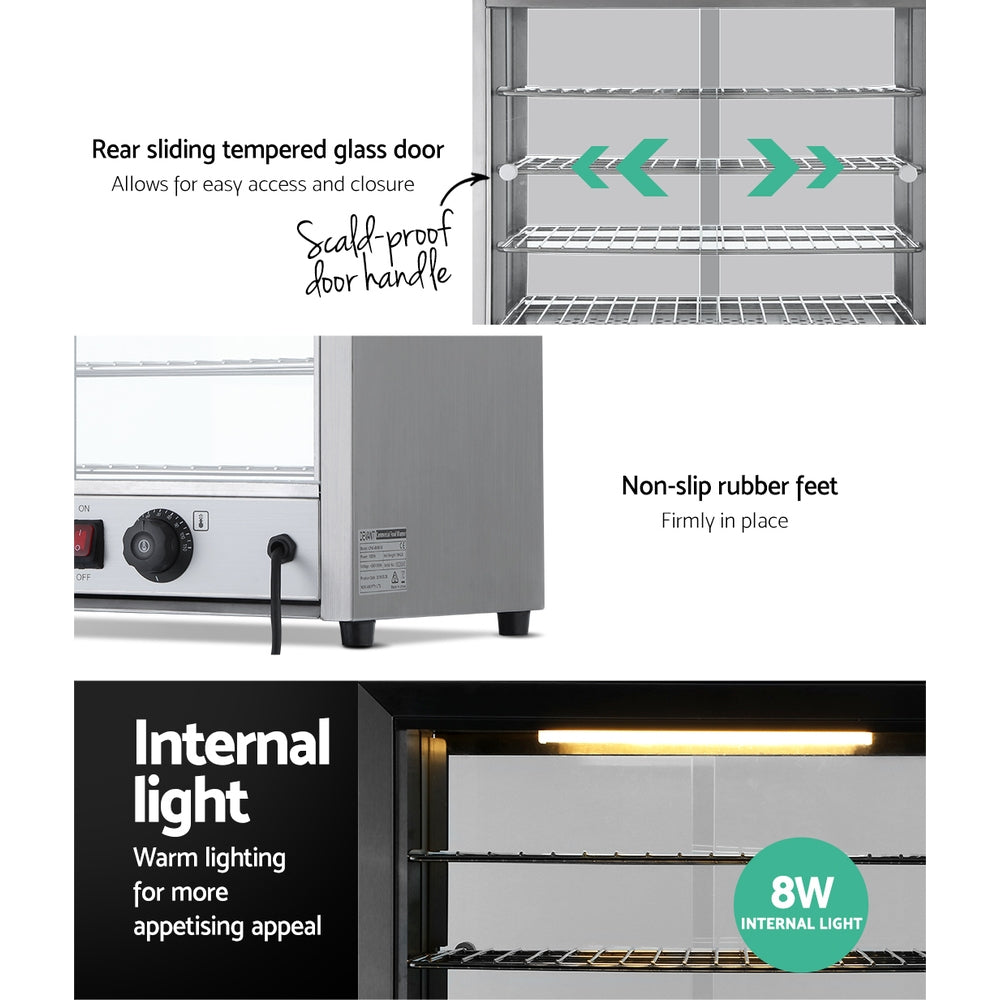 Commercial Food Warmer Hot Display Showcase Cabinet 54Cm | Food Warmers & Chafing Dishes