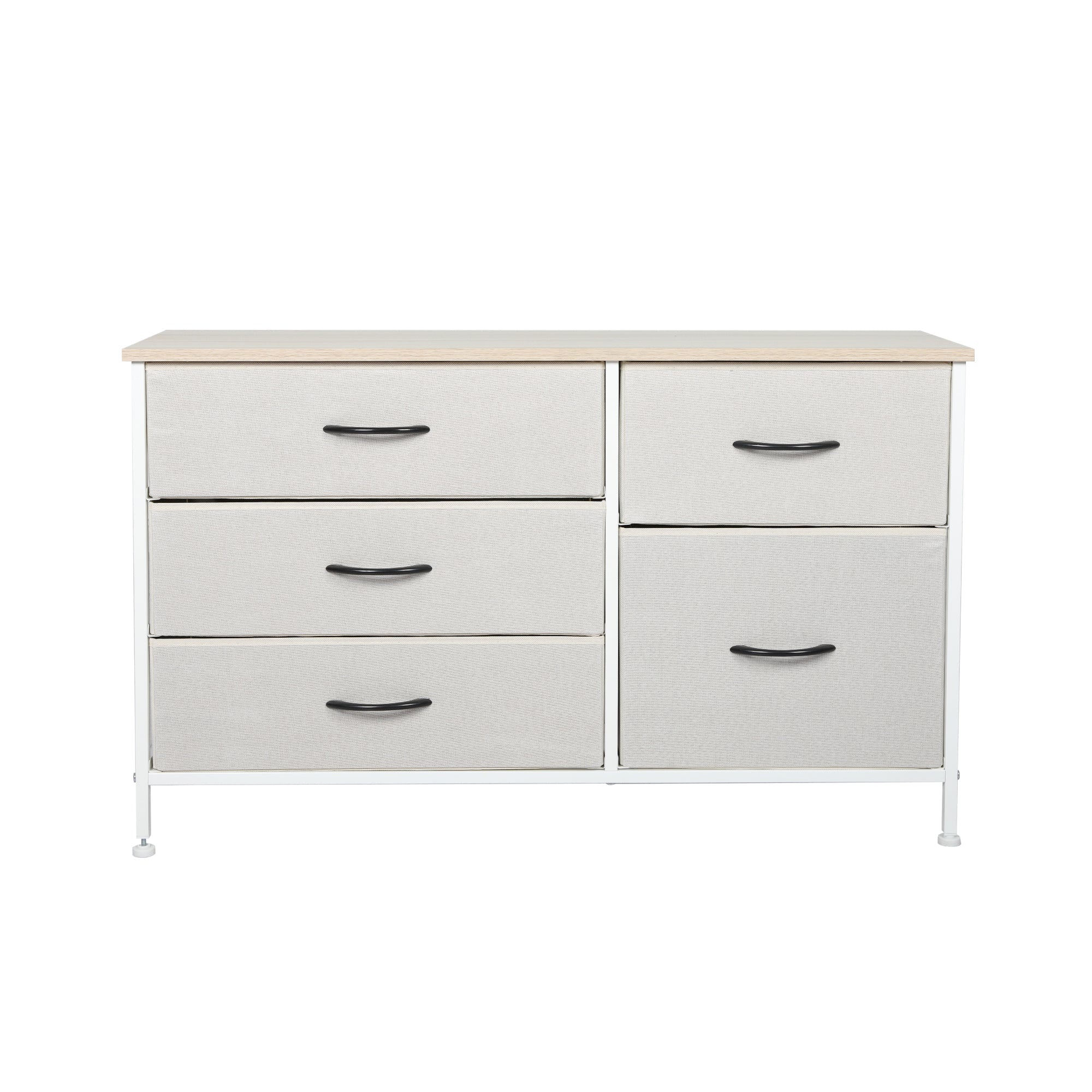 id4 - Ergonomic Storage Cabinet Tower Chest of Beige  Scandi Inspired
