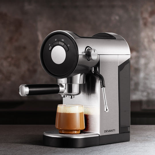 Devanti Coffee Machine Espresso Maker 20 Bar Milk Frother