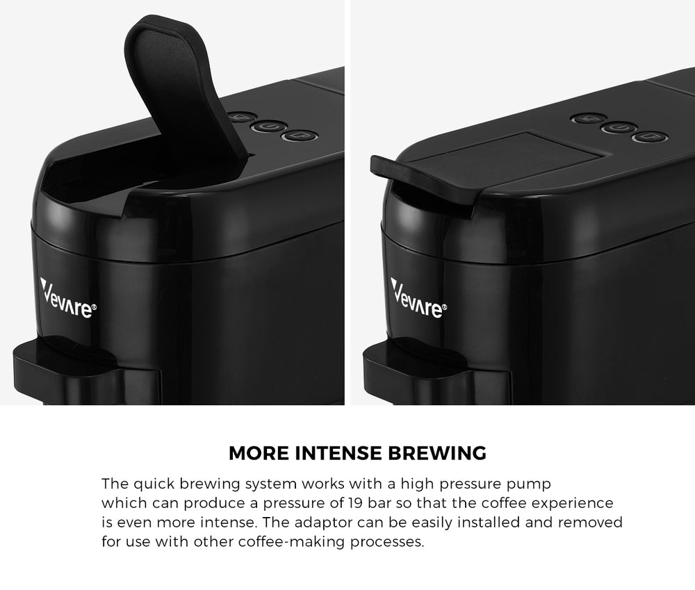 Capsule Coffee Machine 19 Bars 3-in-1 Nespresso Cafe Maker