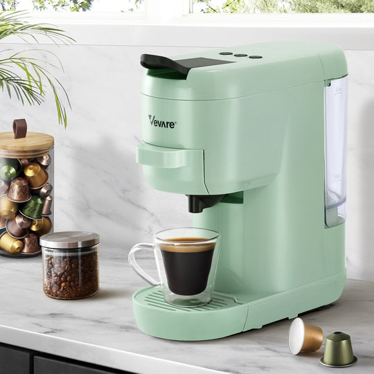 Capsule Coffee Machine 19 Bars 3-in-1 Nespresso Cafe Maker