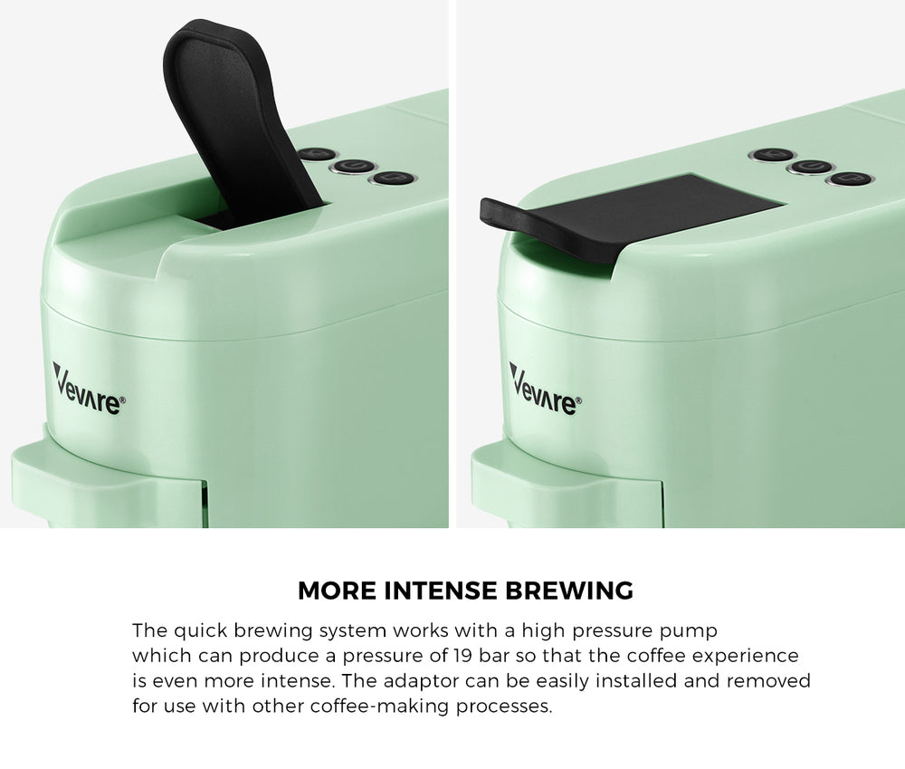 Capsule Coffee Machine 19 Bars 3-in-1 Nespresso Cafe Maker