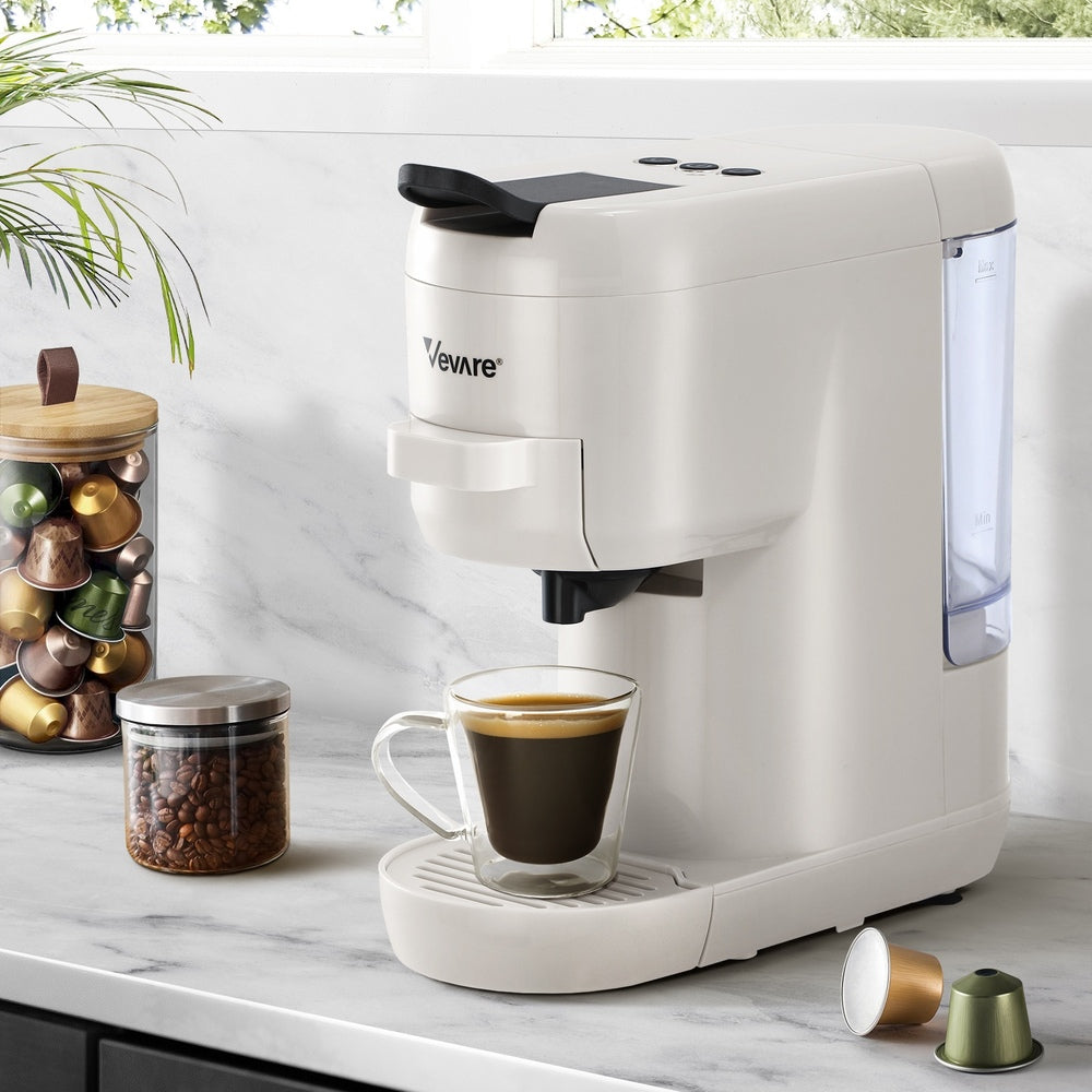 Capsule Coffee Machine 19 Bars 3-in-1 Nespresso Cafe Maker