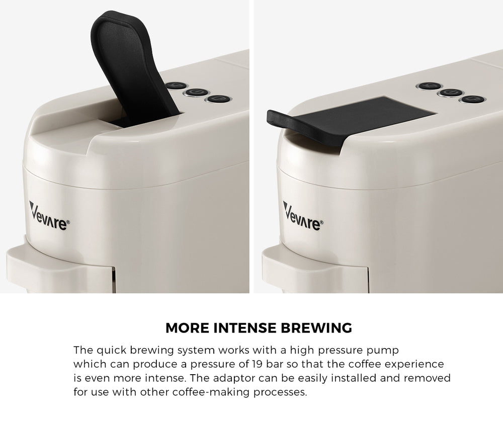 Capsule Coffee Machine 19 Bars 3-in-1 Nespresso Cafe Maker