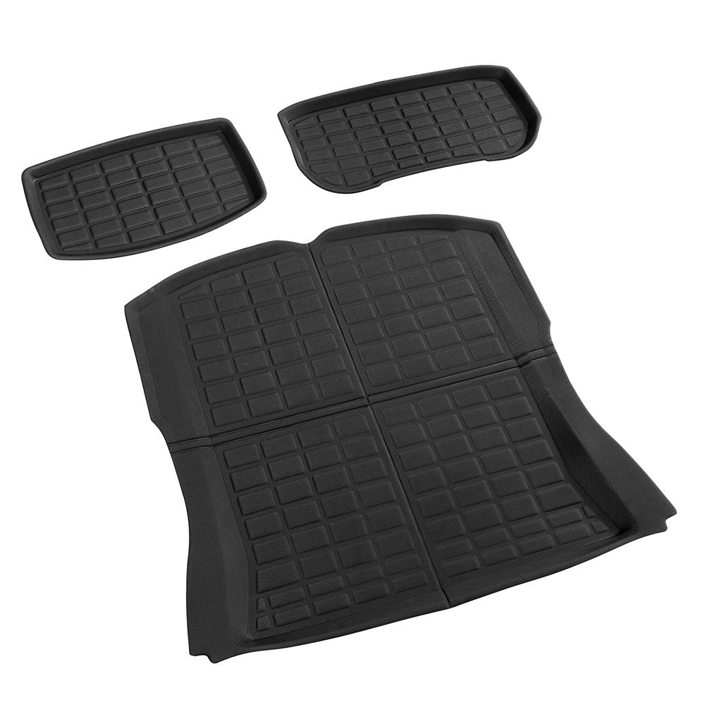 NEW Model 3 Highland 2024 Boot Liner Rear Frunk Cargo Trunk Mats Weisshorn | Heavy Duty Liners