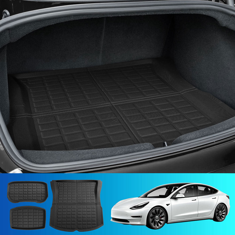NEW Model 3 Highland 2024 Boot Liner Rear Frunk Cargo Trunk Mats Weisshorn, Automotive Decor