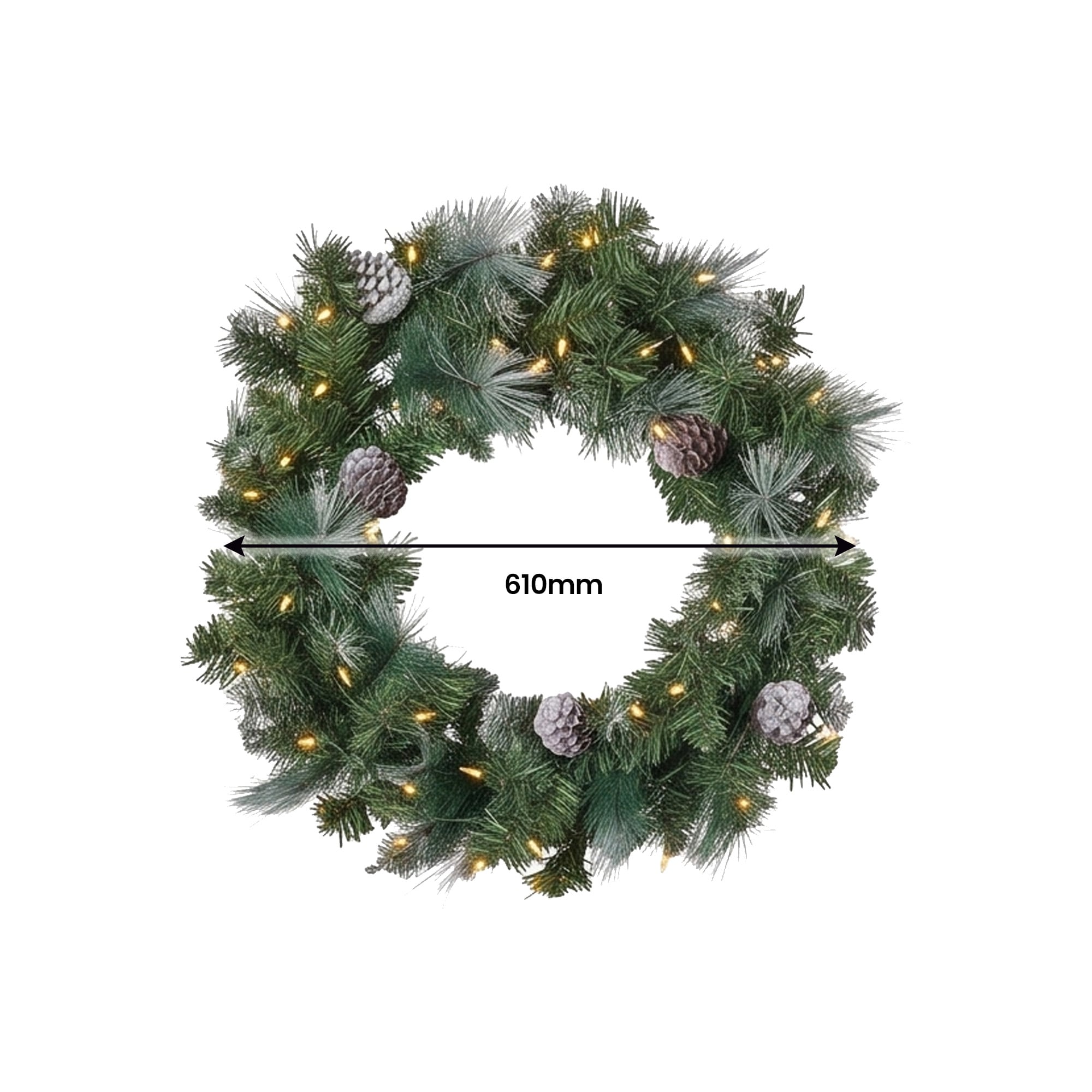 Christmas Tree Warm White LEDs 61x15cm