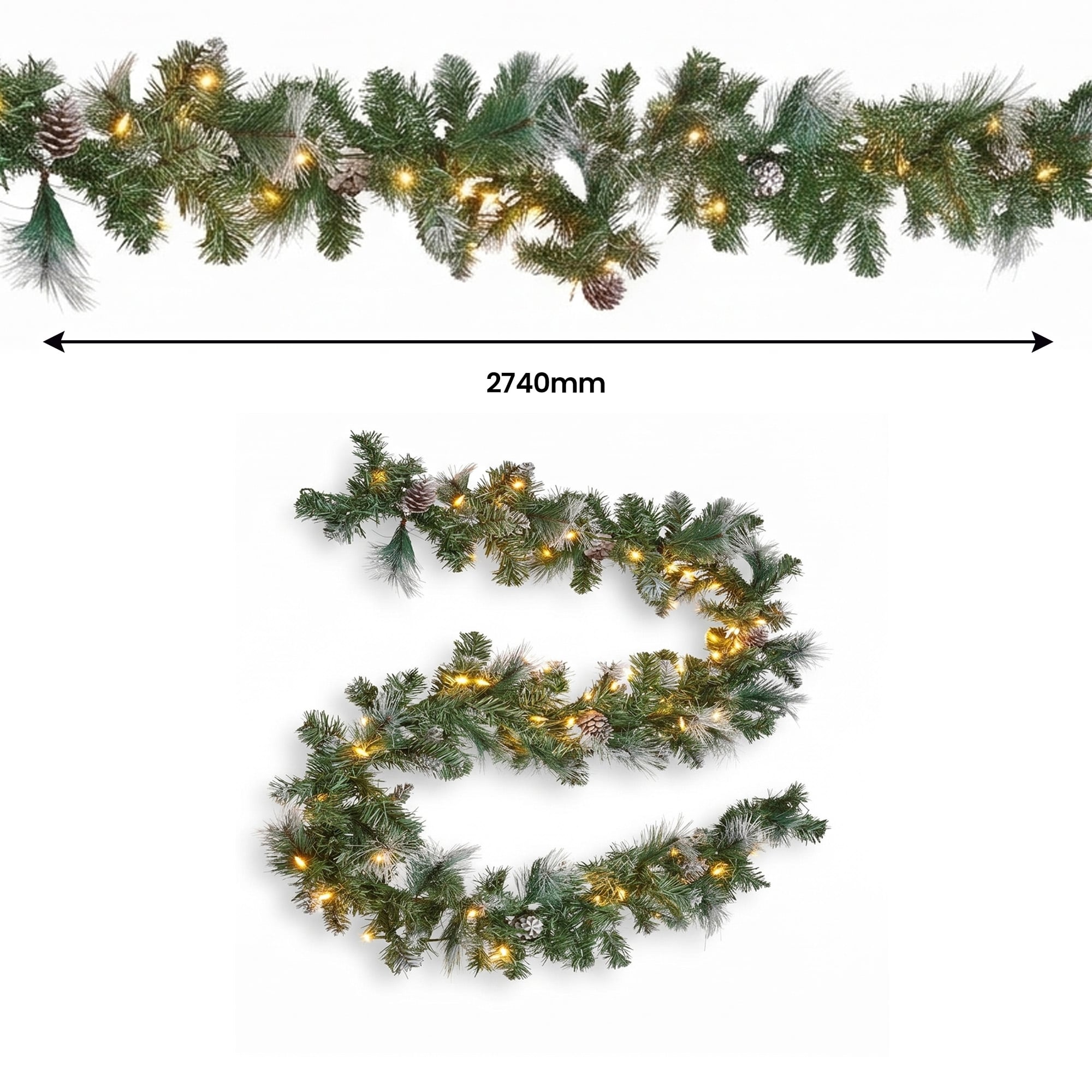 Christmas Tree Warm White LEDs 61x15cm