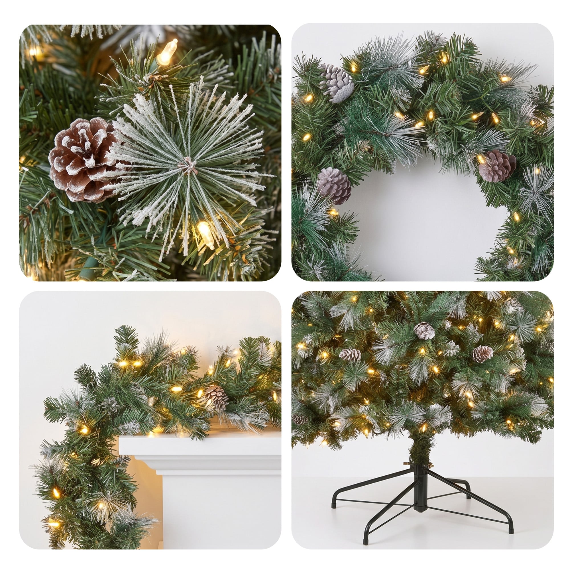 Christmas Tree Warm White LEDs 61x15cm