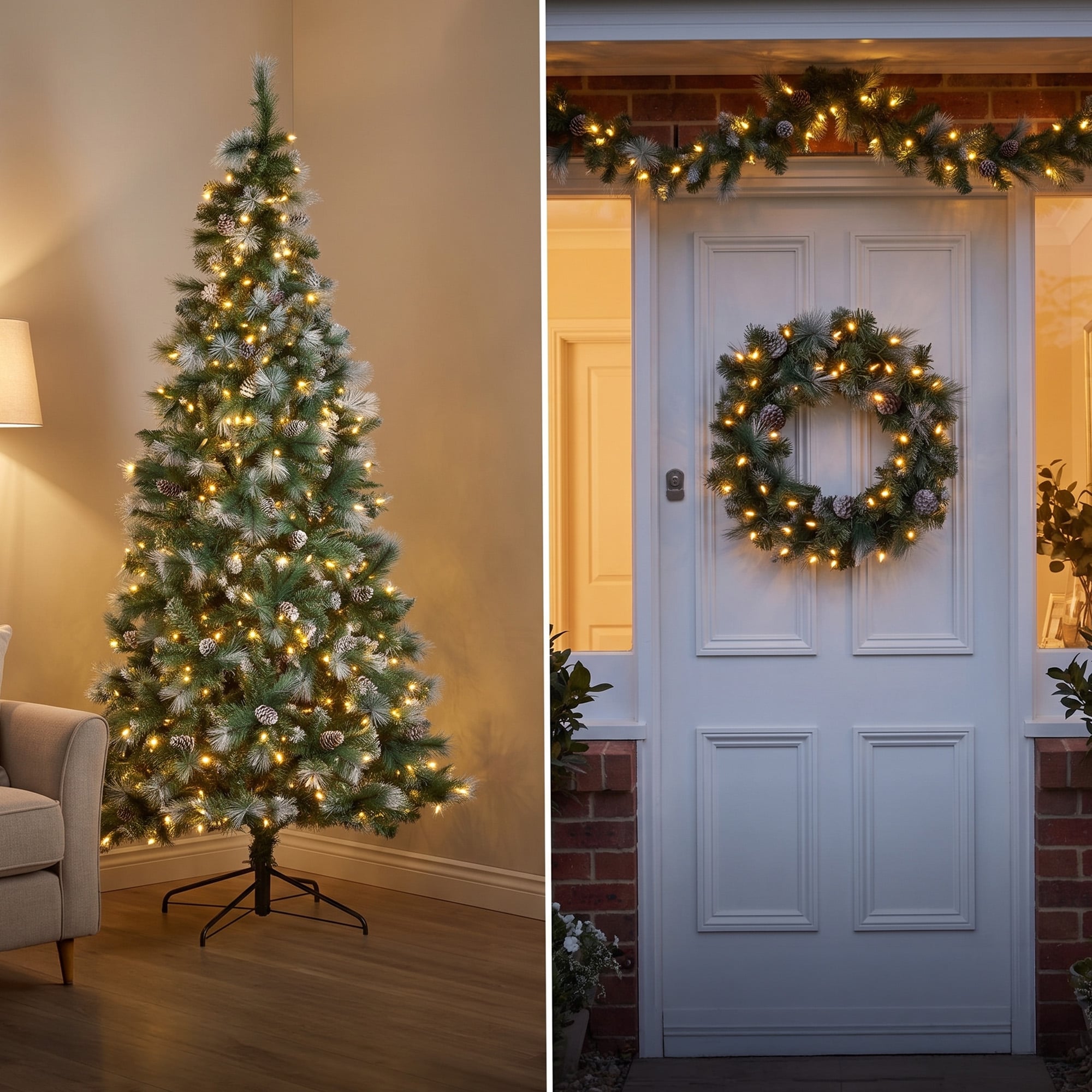 Christmas Tree Warm White LEDs 61x15cm