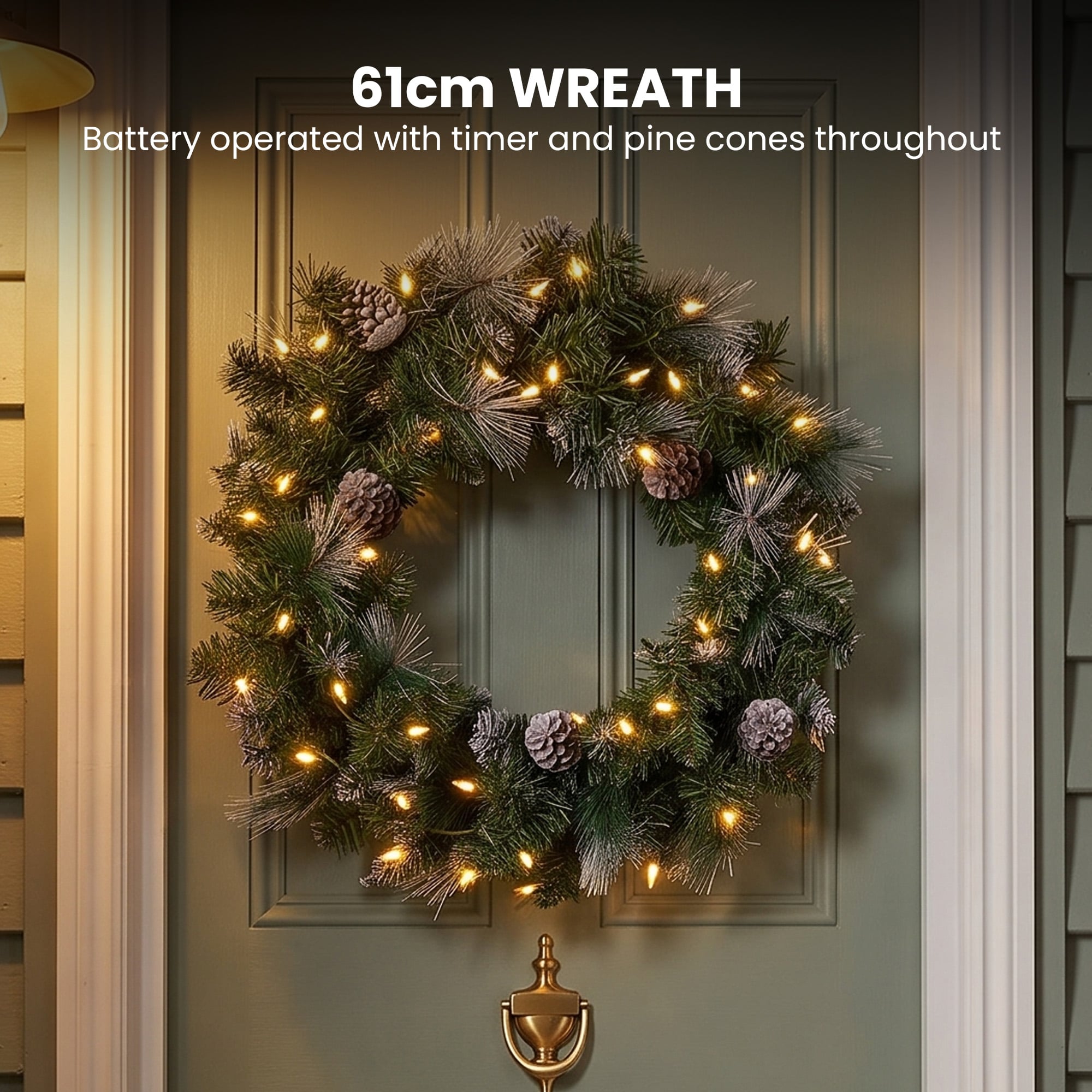 Christmas Tree Warm White LEDs 61x15cm