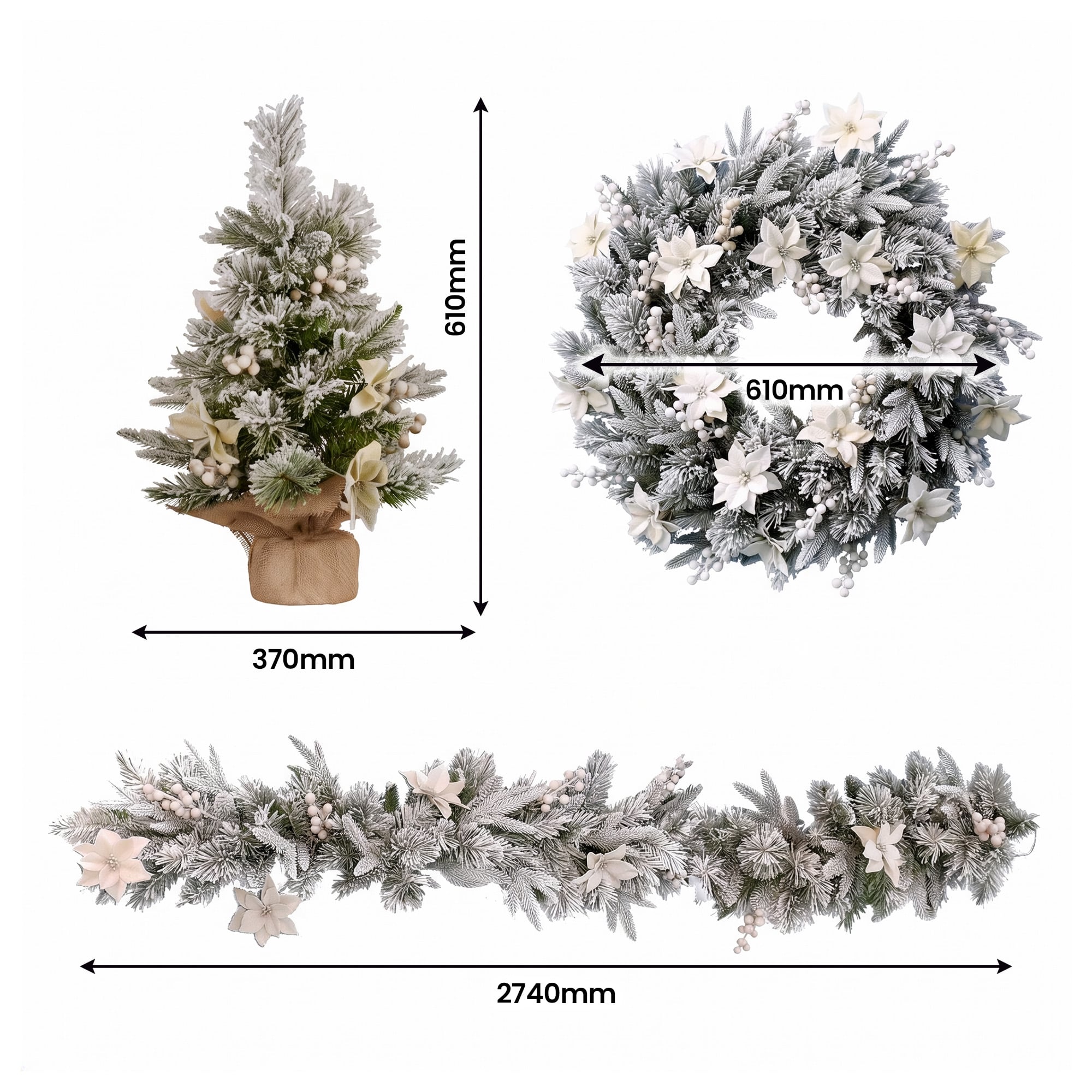 Frosted Christmas 3pc Set