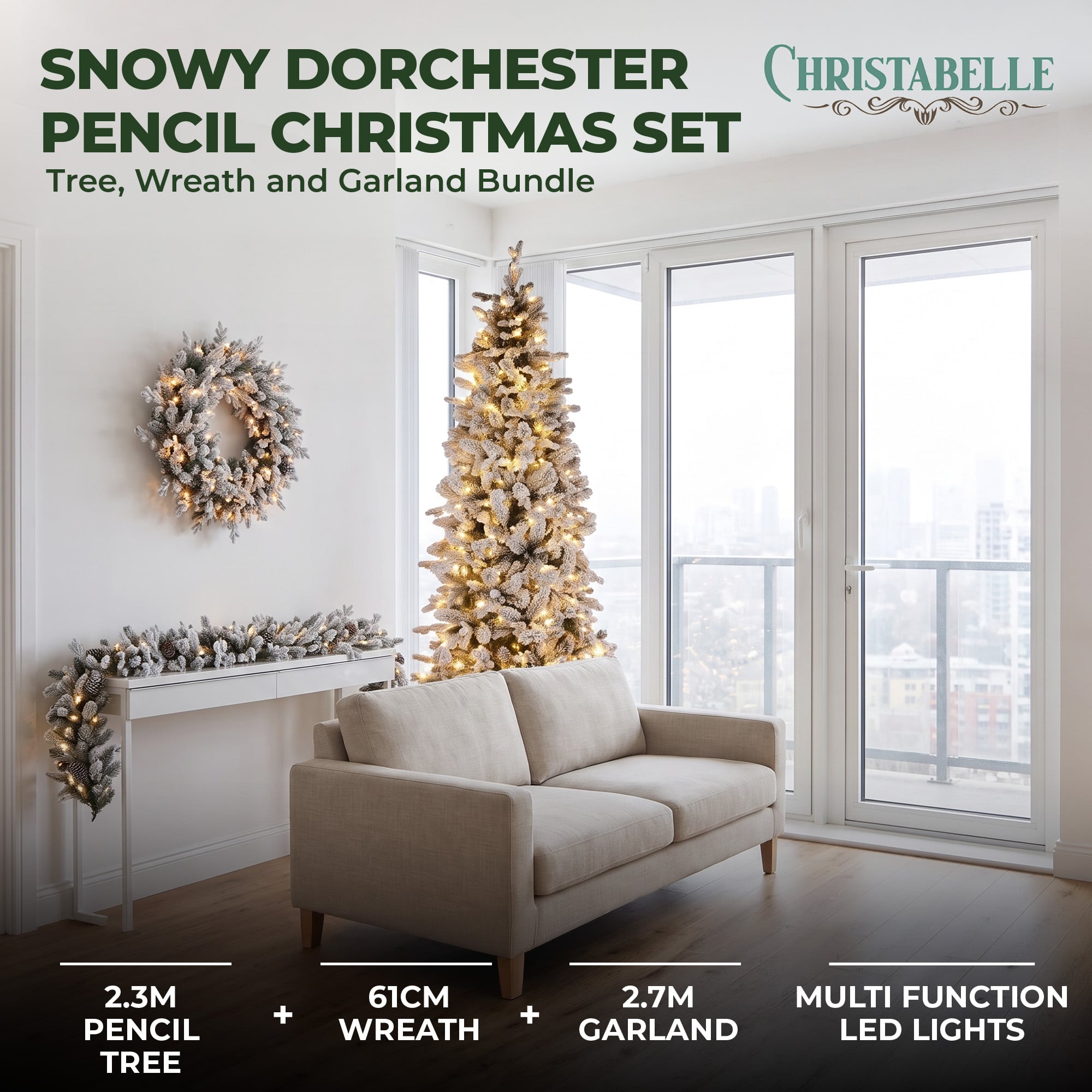 Pre Lit Christmas Tree White