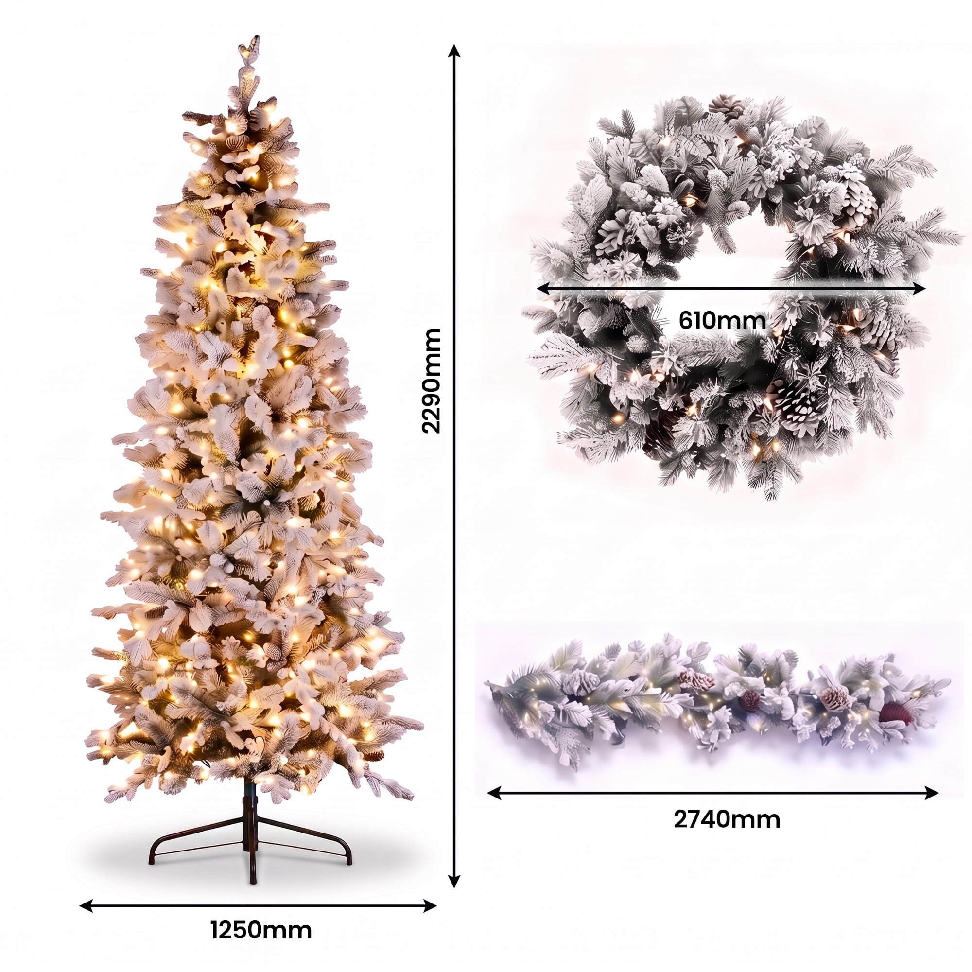 Pre Lit Christmas Tree White