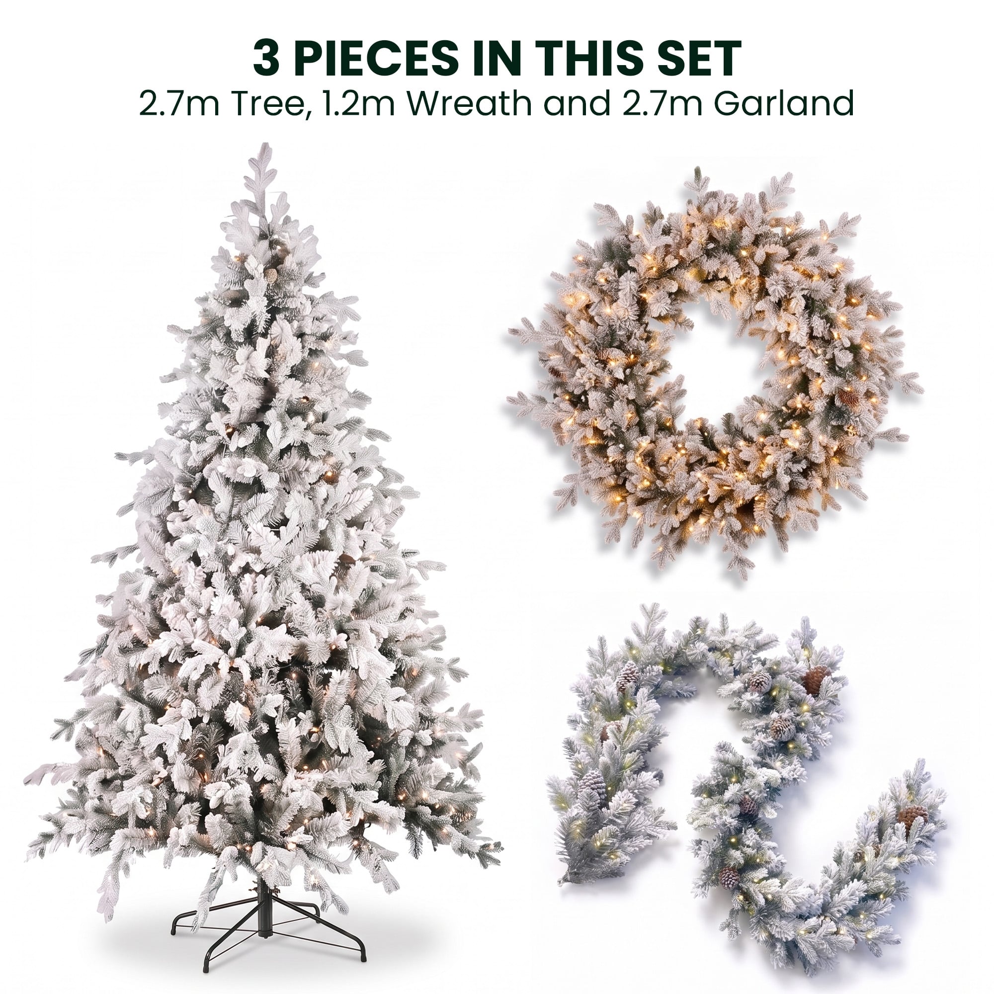 Pre Lit Christmas Tree 9ft Natural