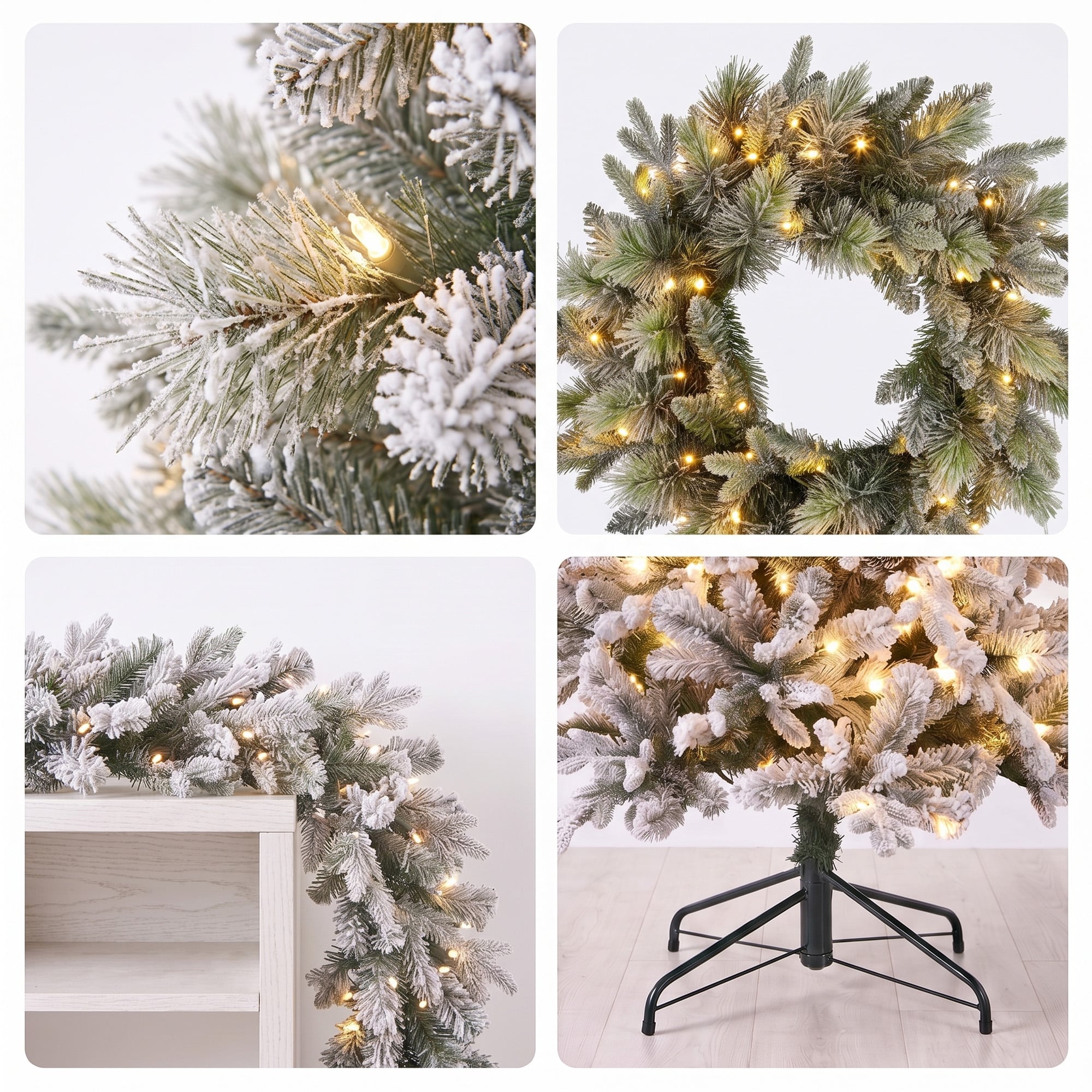 Snowy Christmas Tree Set