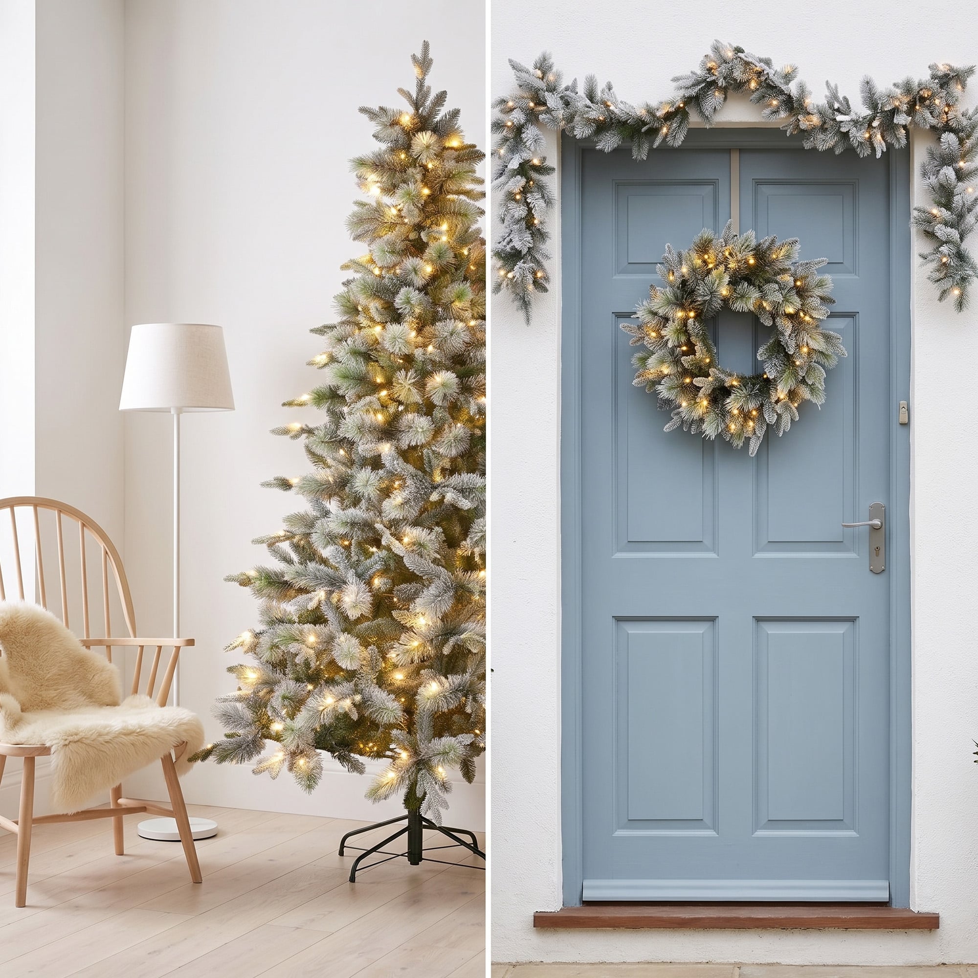 Snowy Christmas Tree Set