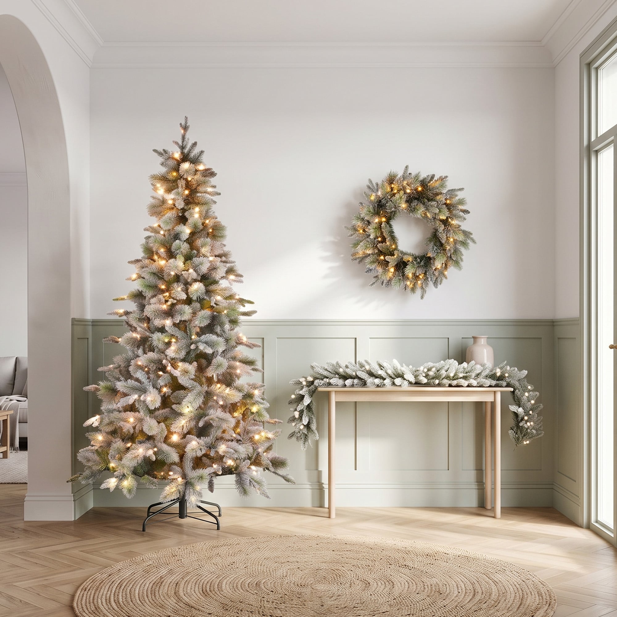 Snowy Christmas Tree Set