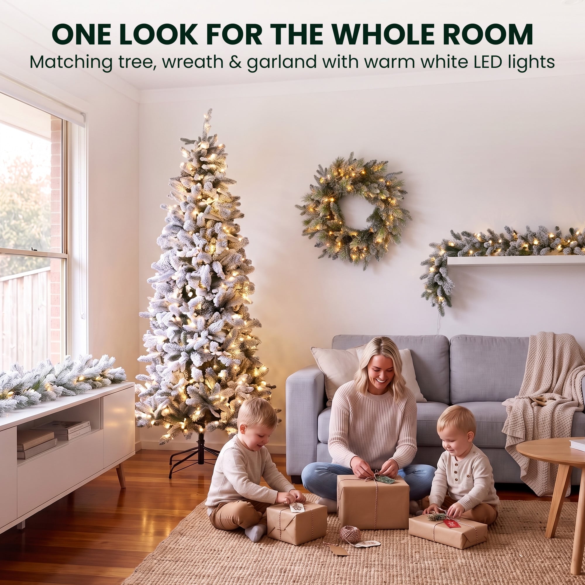 Snowy Christmas Tree Set