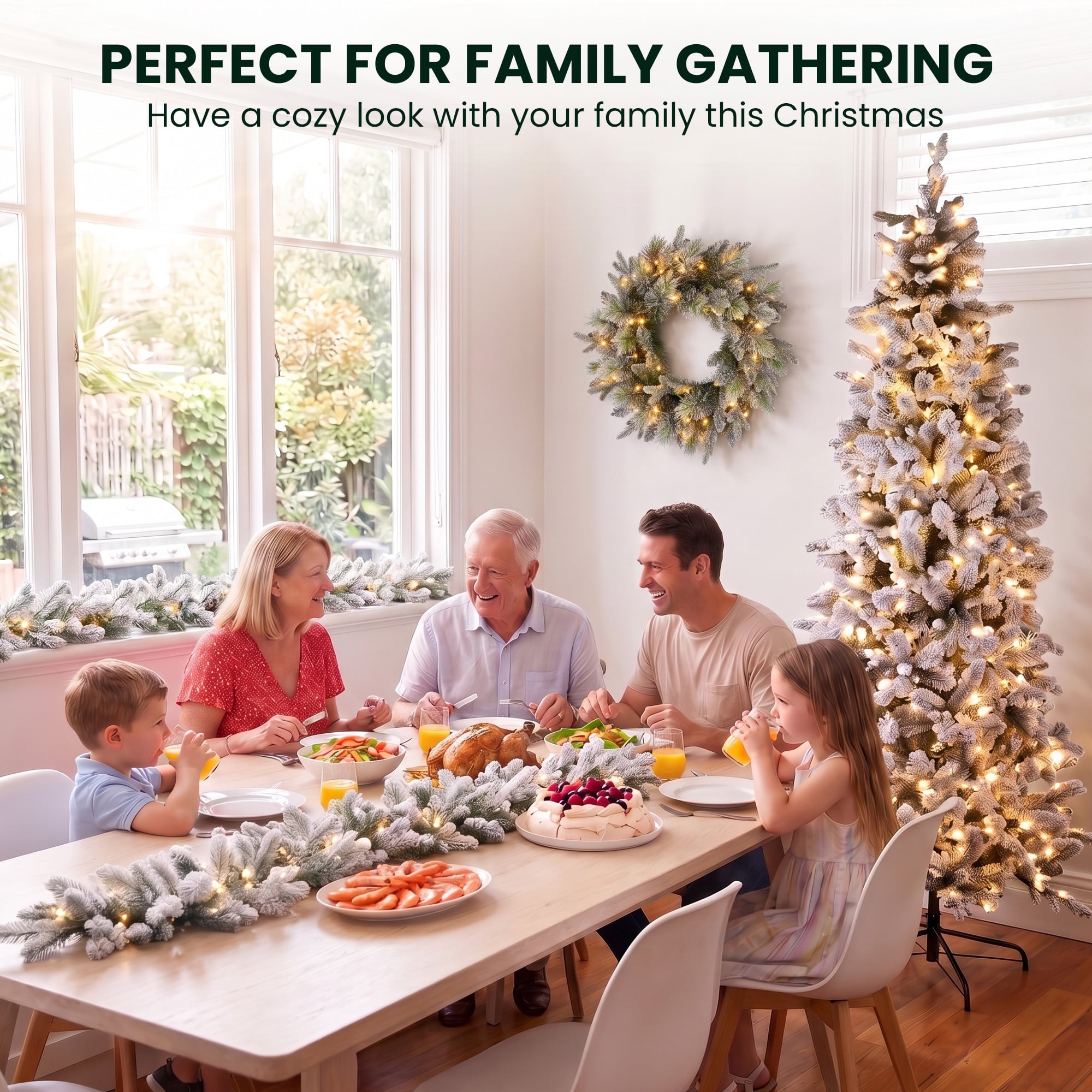 Snowy Christmas Tree Set