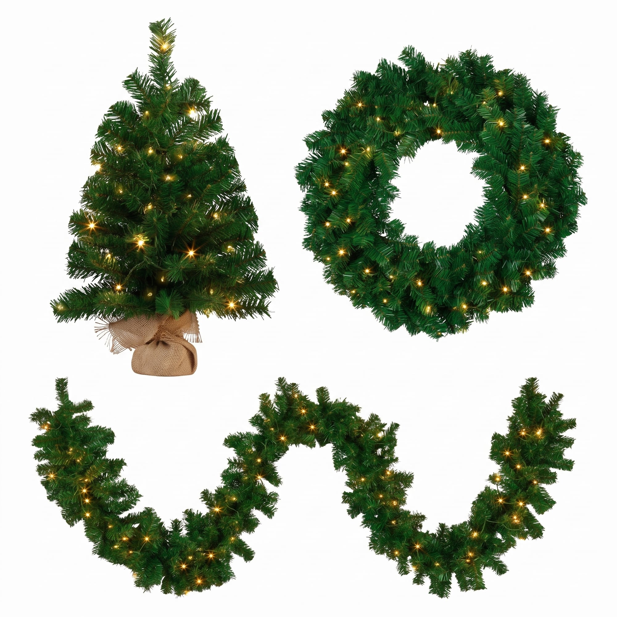 Green Christmas Set Steel