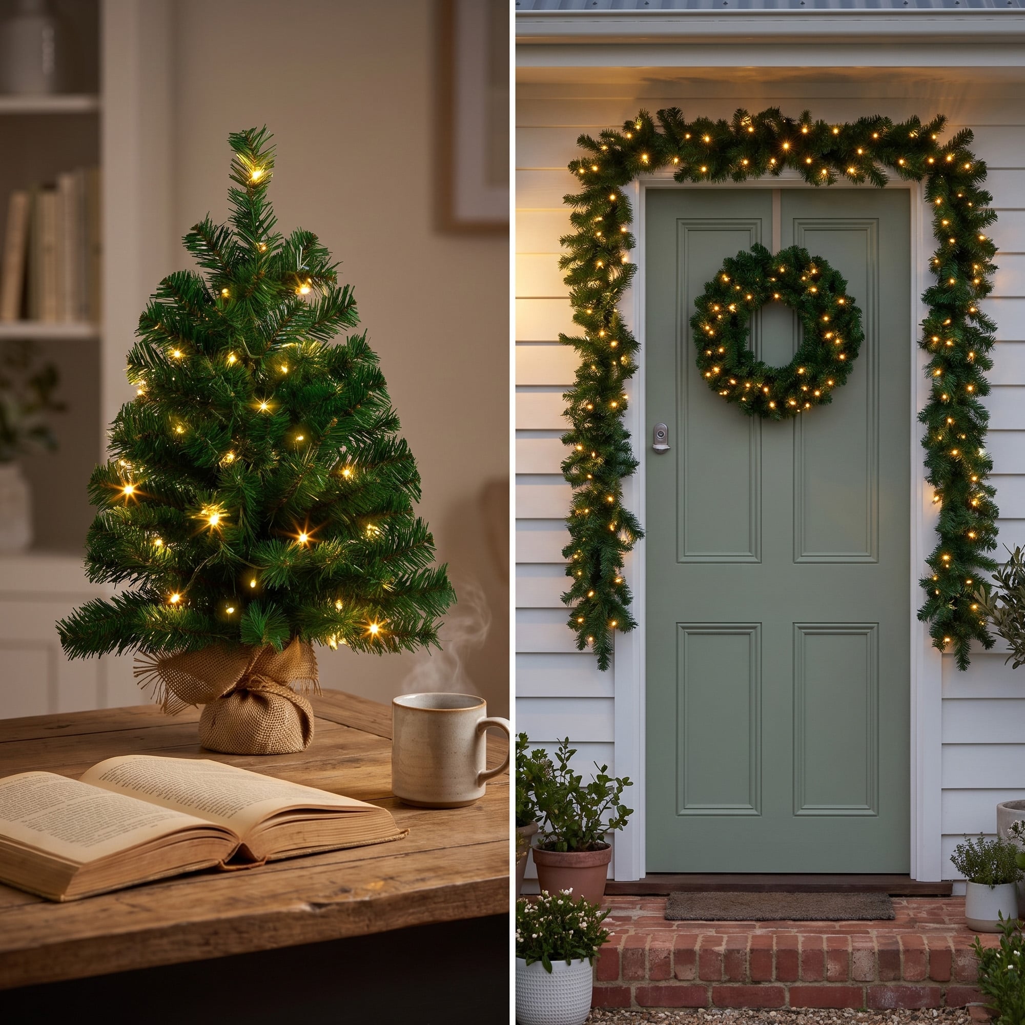 Green Christmas Set Steel