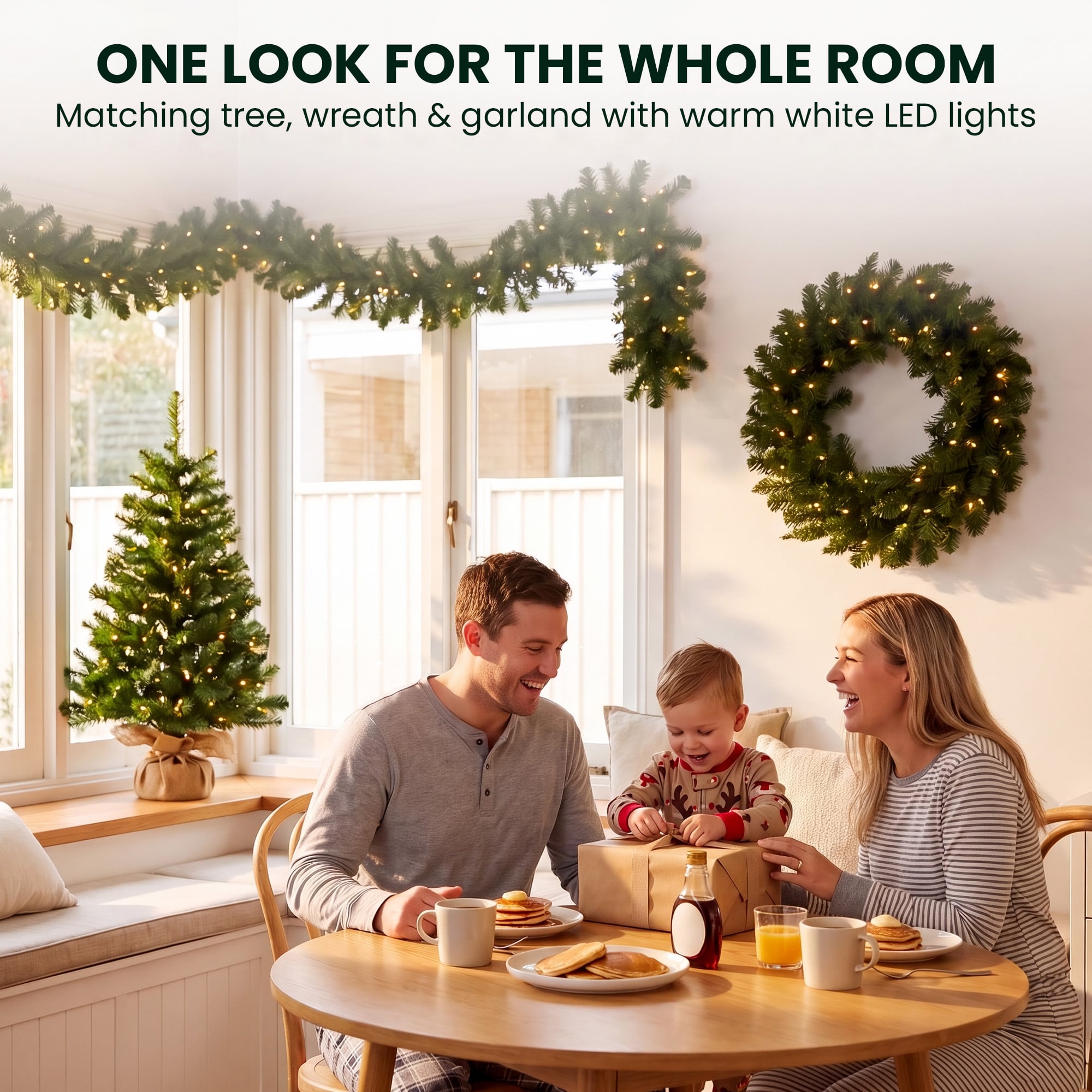 Green Christmas Set Steel