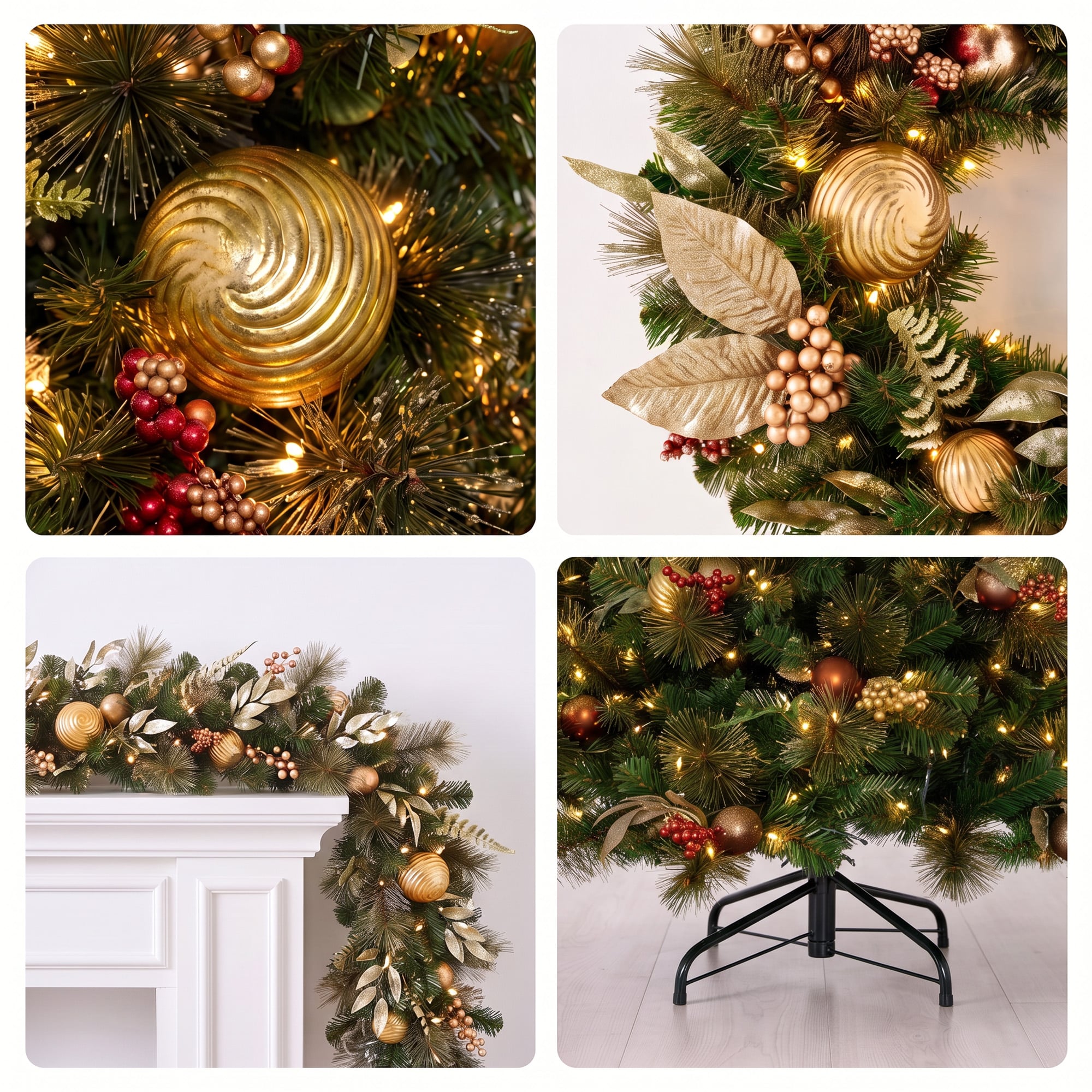 Deluxe Pre Lit Tree Set