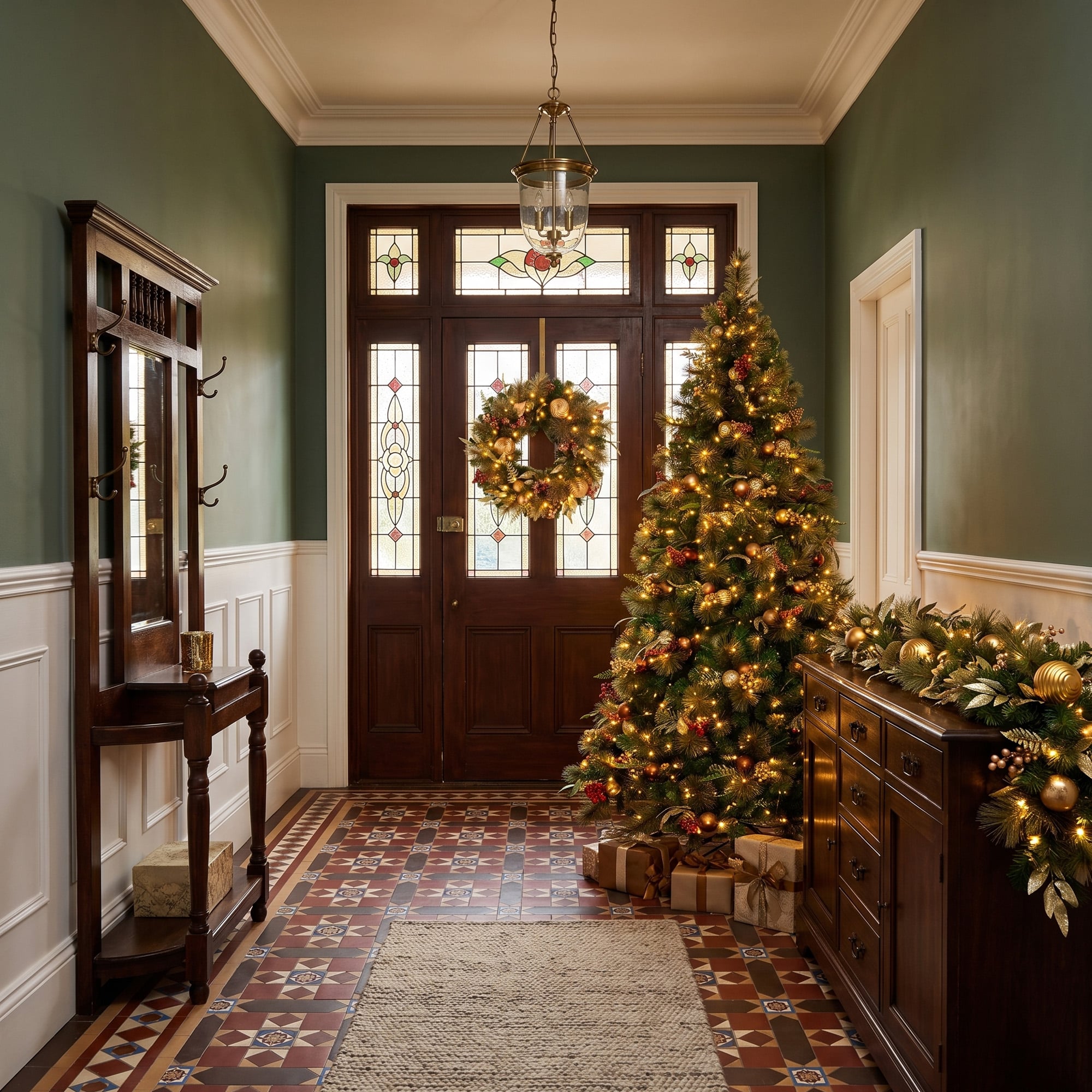Deluxe Pre Lit Tree Set