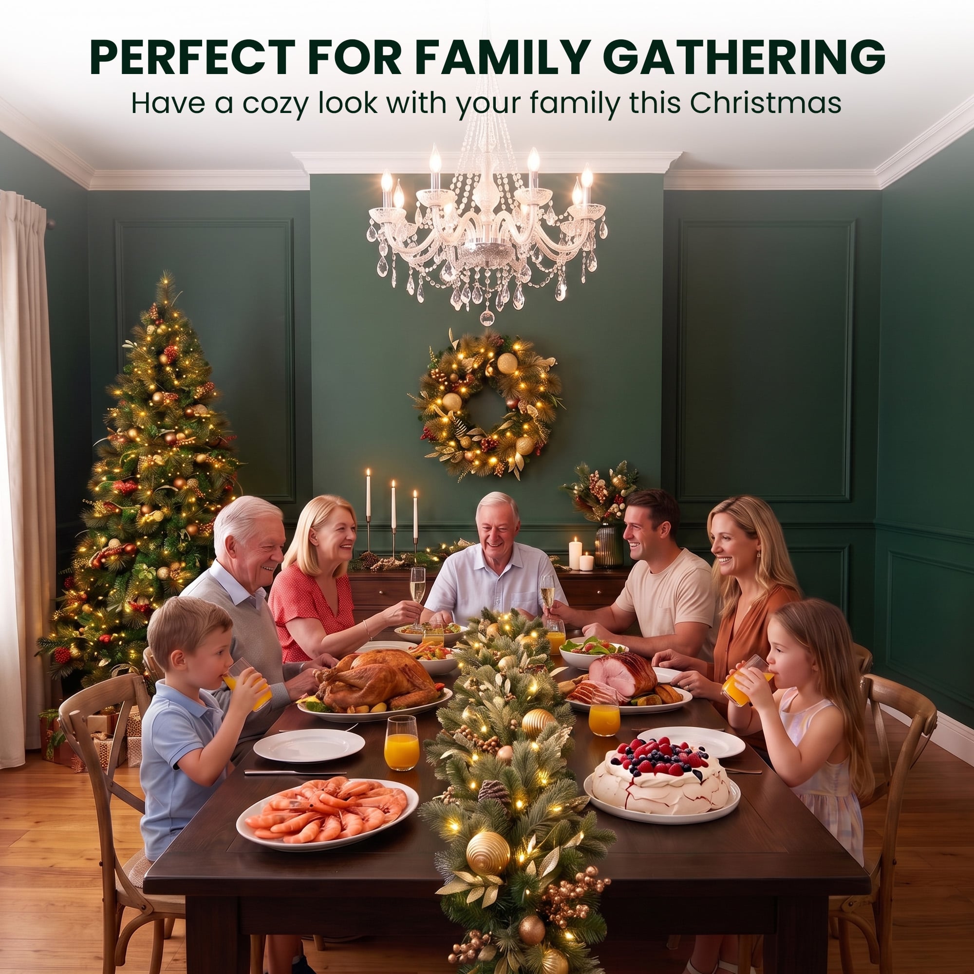 Deluxe Pre Lit Tree Set