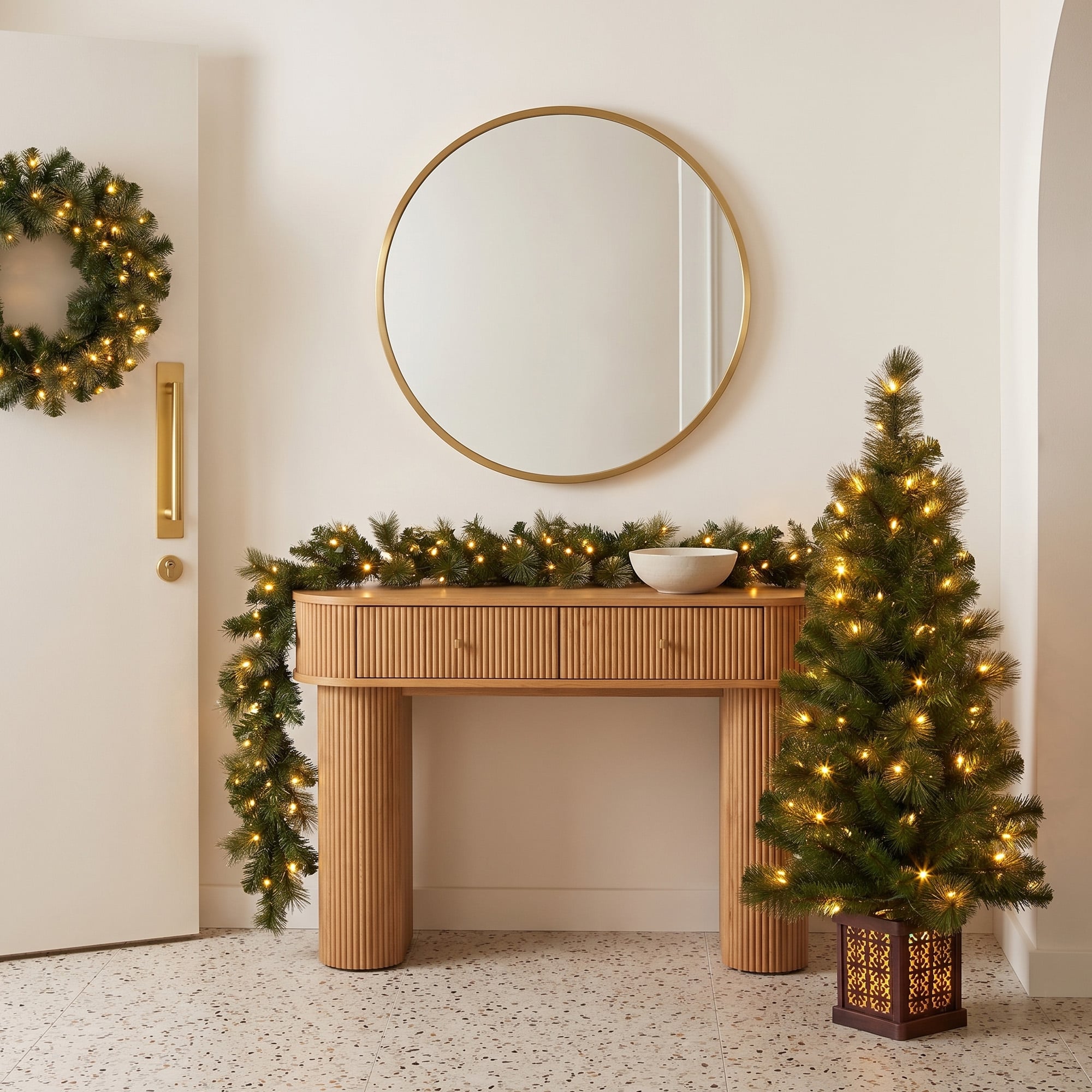 Gold Christmas Tree Set