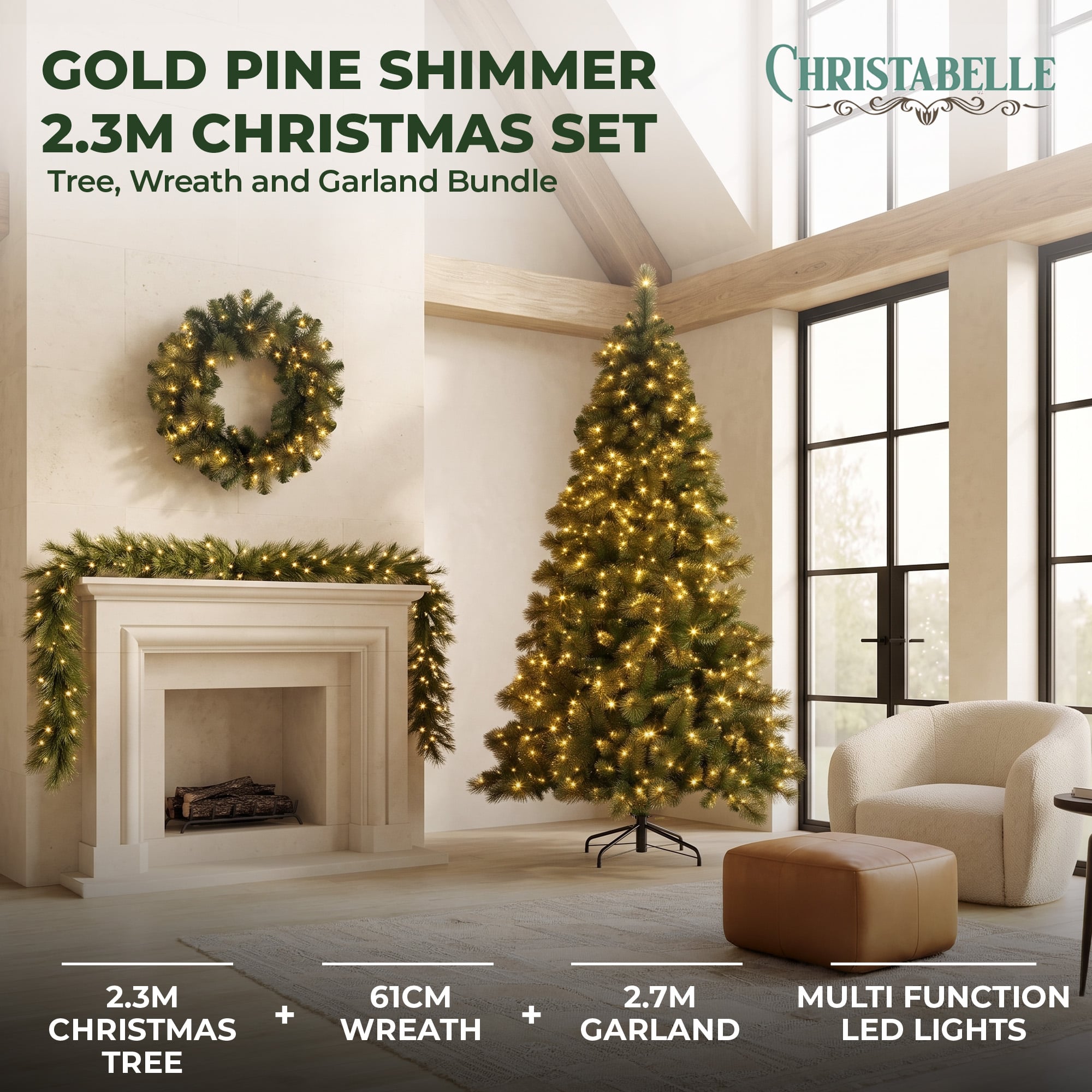 Christmas Tree Gold Foliage