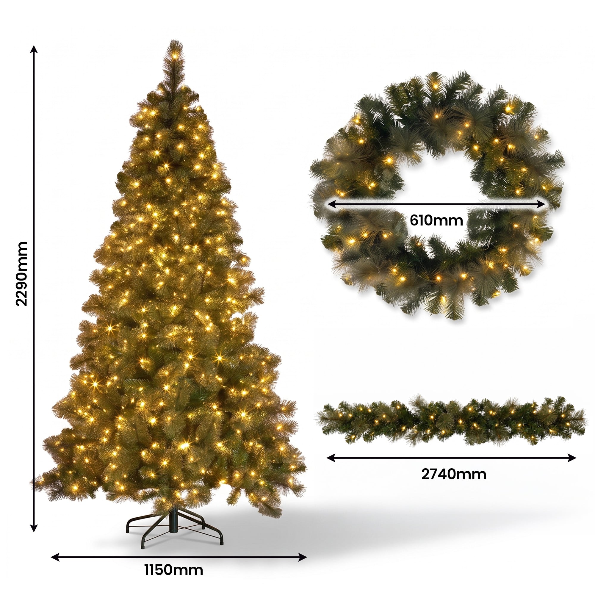 Christmas Tree Gold Foliage