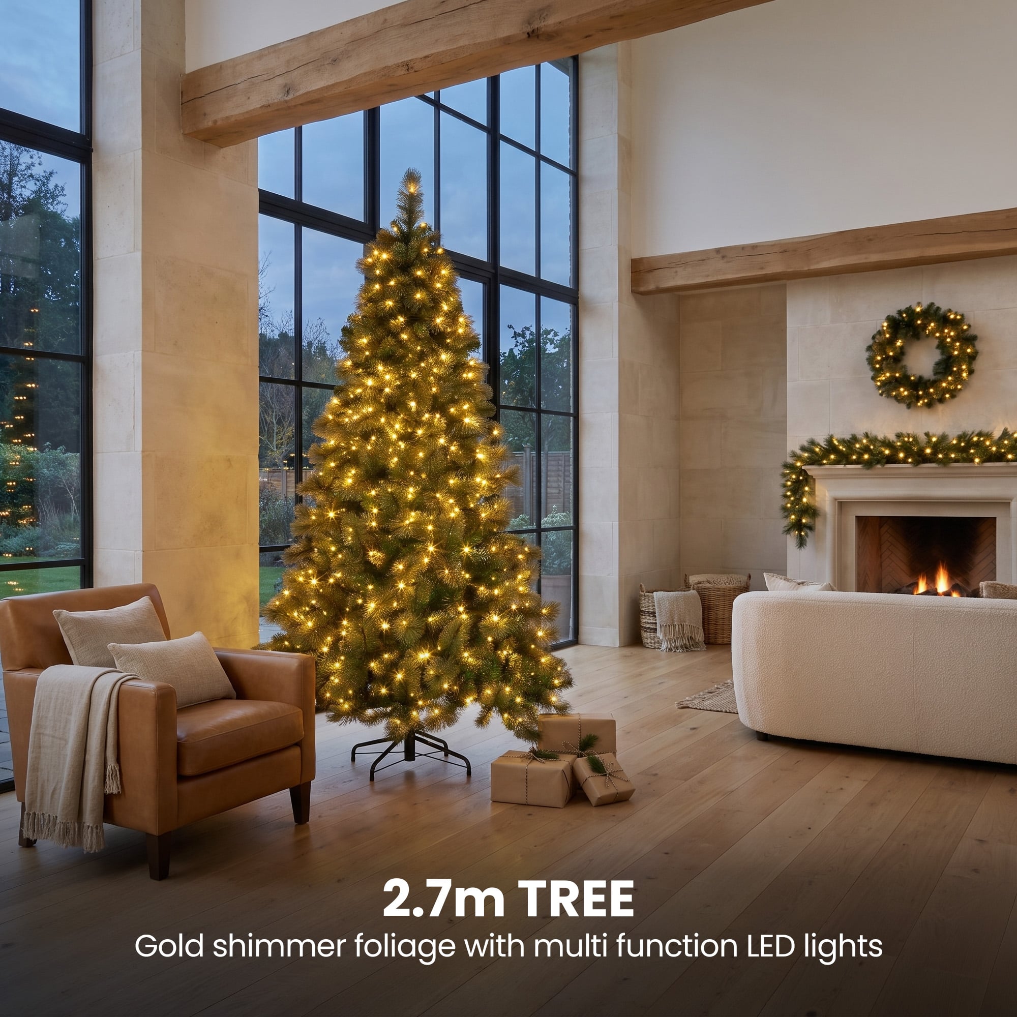 Christmas Tree Gold Foliage