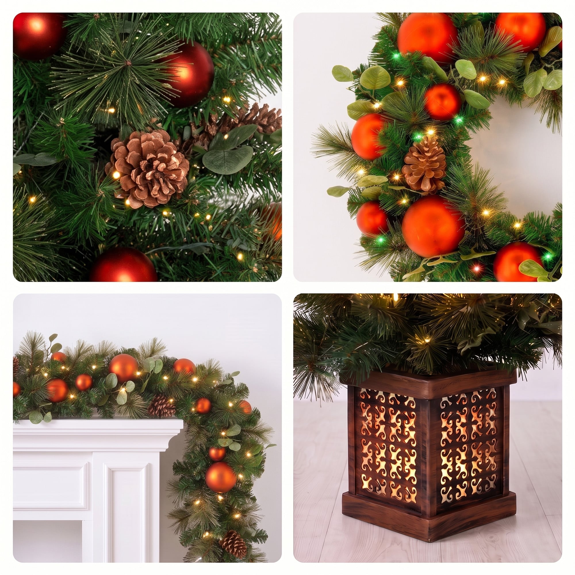 Christmas Tree Set 1.2m Potted