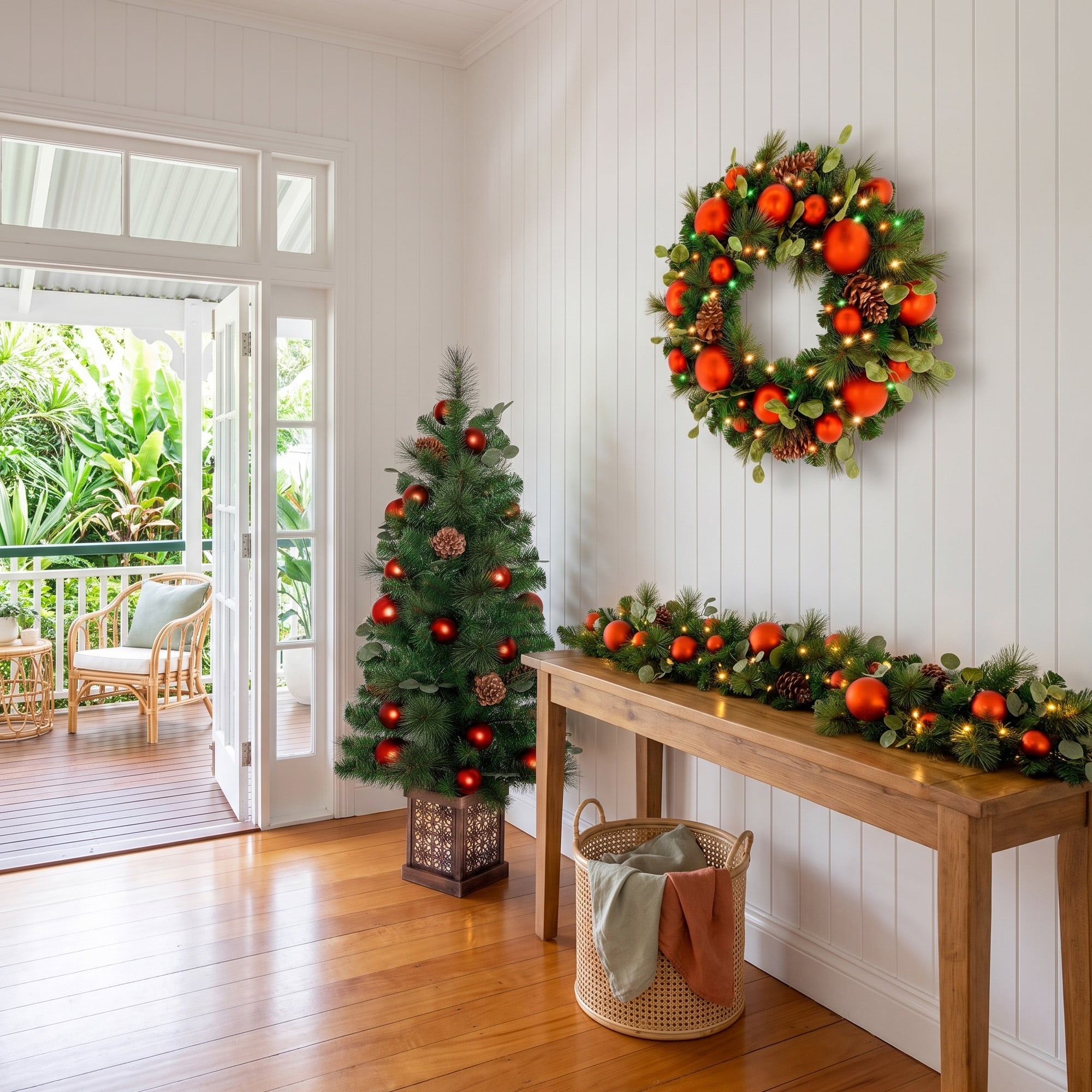 Christmas Tree Set 1.2m Potted