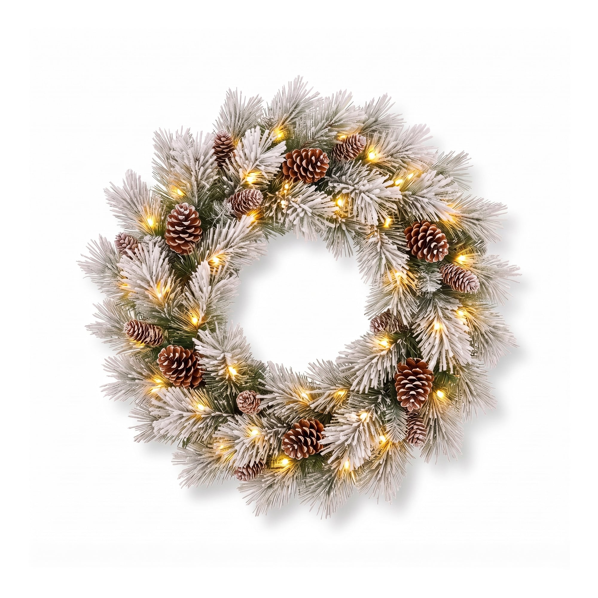Snow Potted Tree Natural Decor