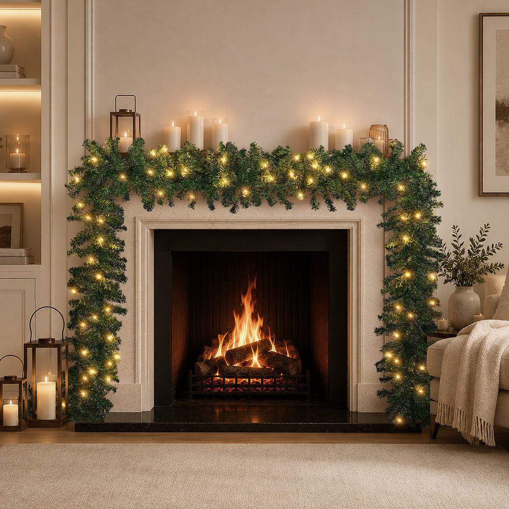 Christmas Garland Green Pre Lit
