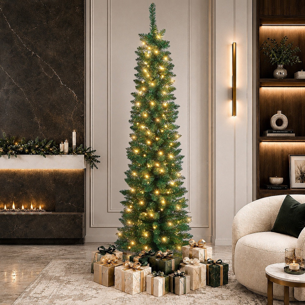 Slim Christmas Tree 6ft Green