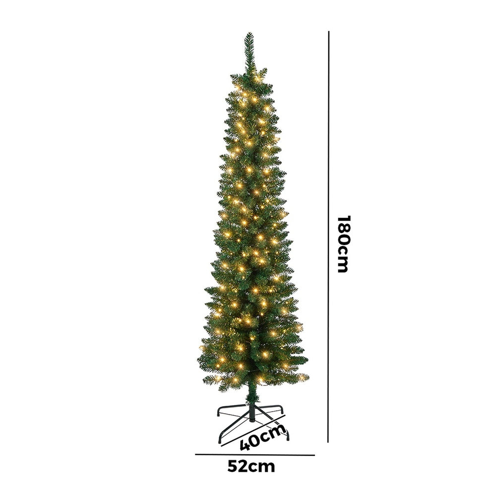 Slim Christmas Tree 6ft Green
