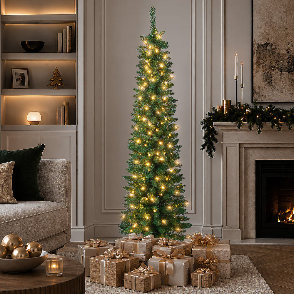 Slim Christmas Tree 6ft Green
