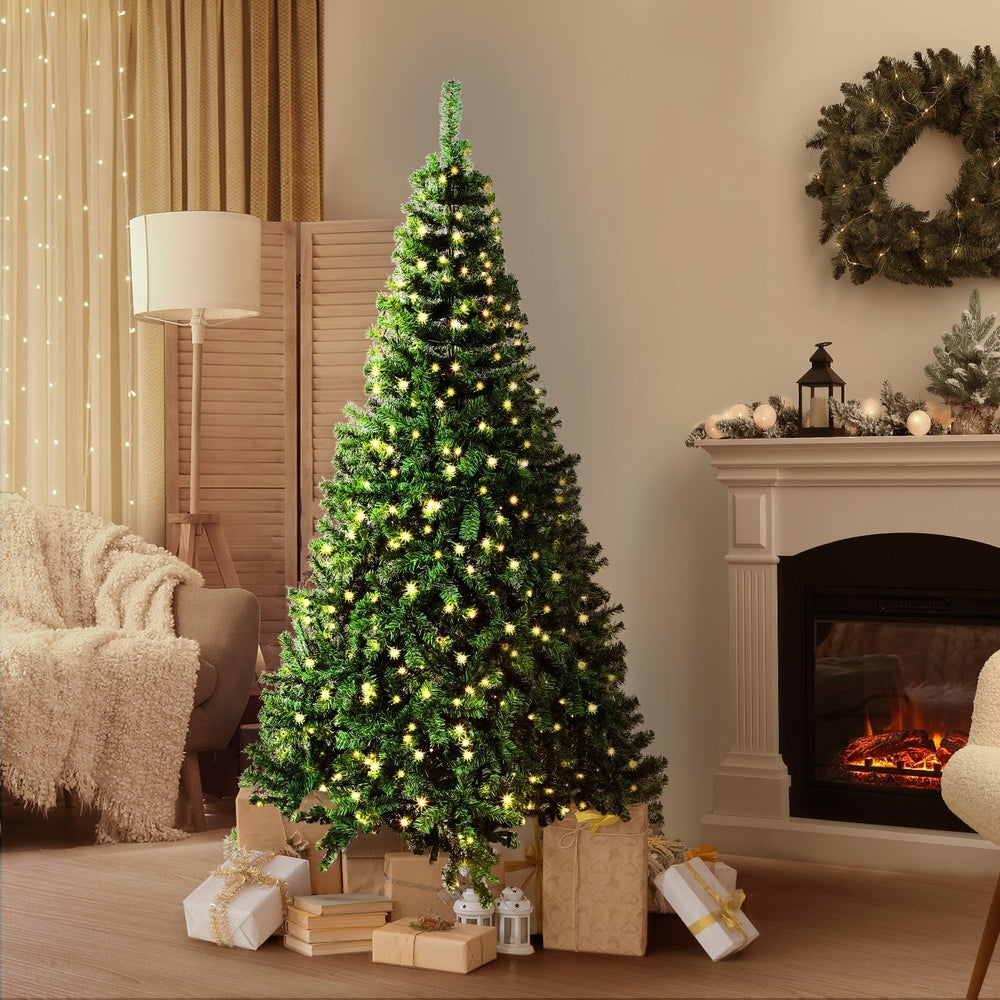 Christmas Tree Xmas Decorations Home Decor Green with LED lights