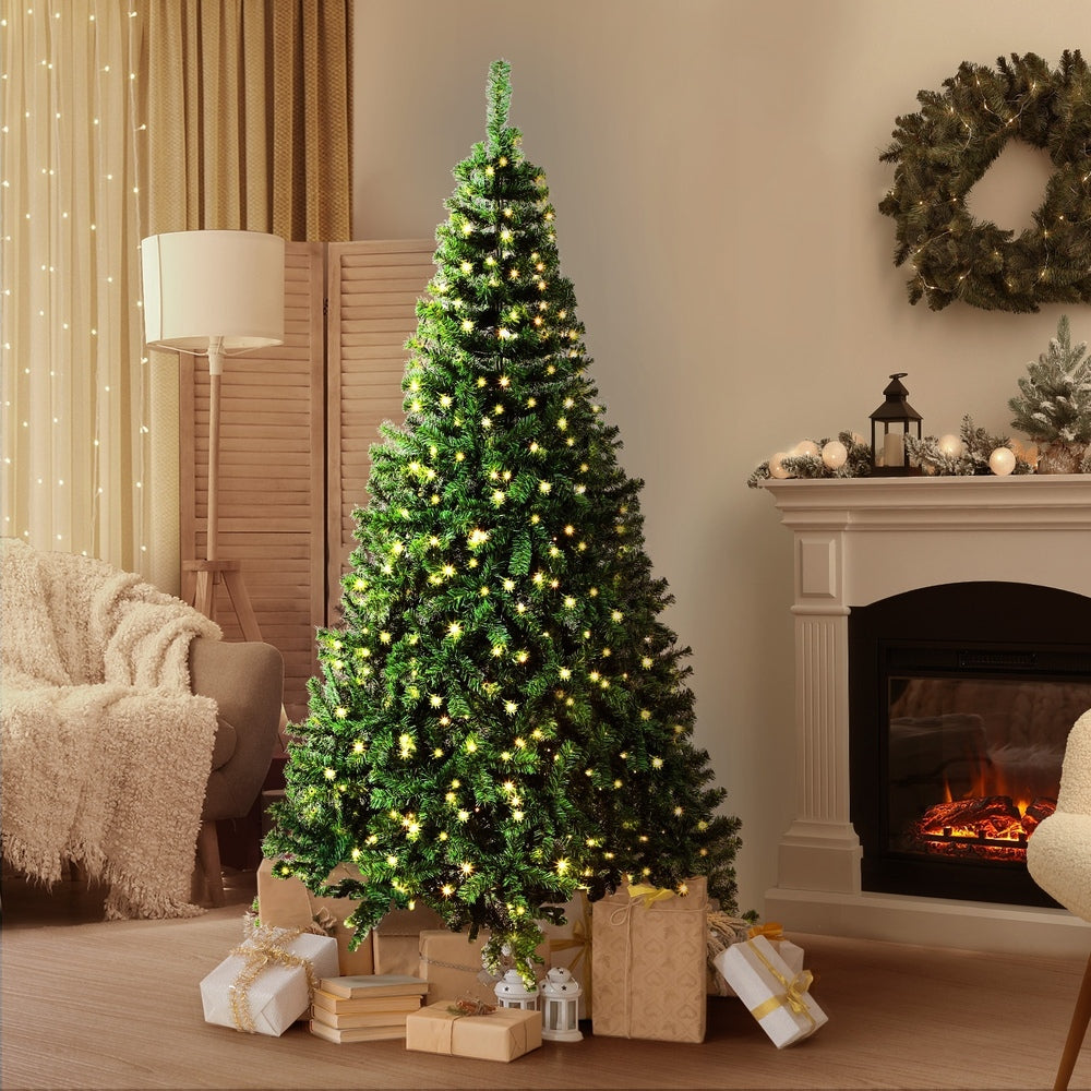 Christmas Tree Xmas Decorations Home Decor Green with LED lights