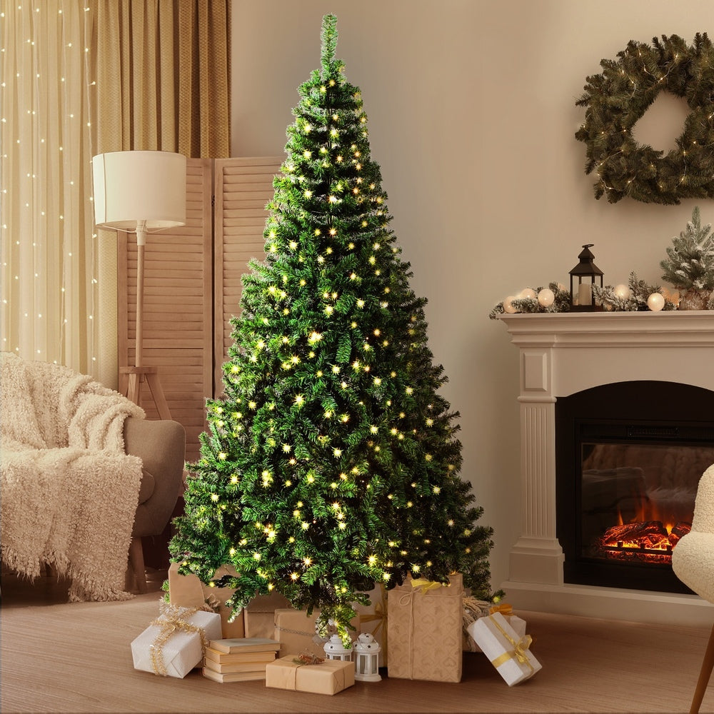 Christmas Tree Xmas Decorations Home Decor Green with LED lights