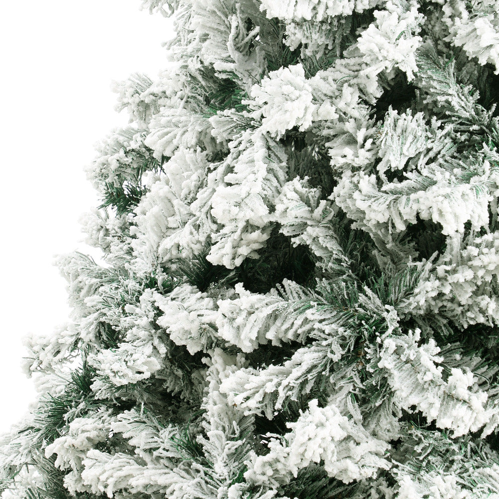 Christmas Tree Snow Flocked Xmas Decorations Home Decor Green