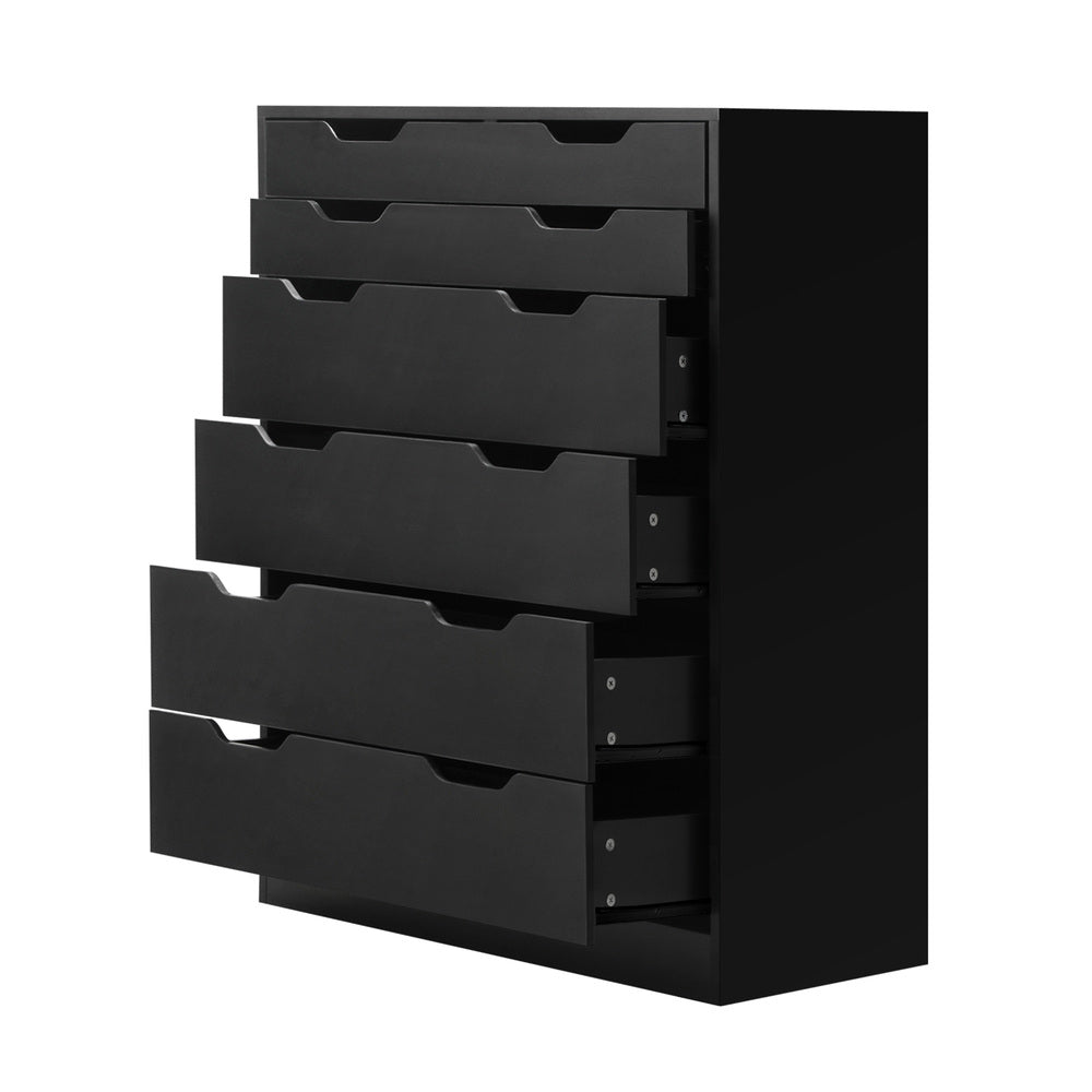 6 Chest of Drawers Tallboy Storage Cabinet Dresser Bedroom